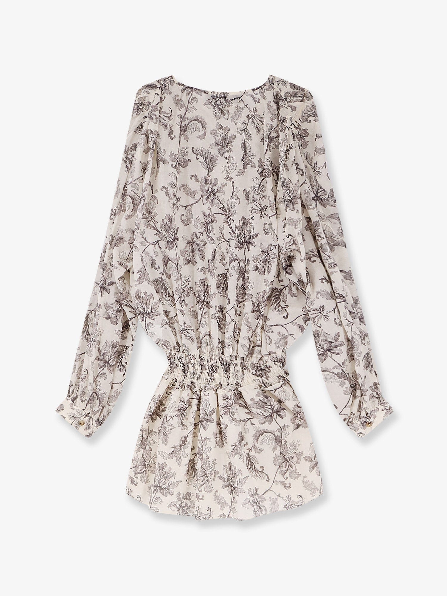 Golden GOOSE Deluxe BRAND Short cotton dress with floral pattern