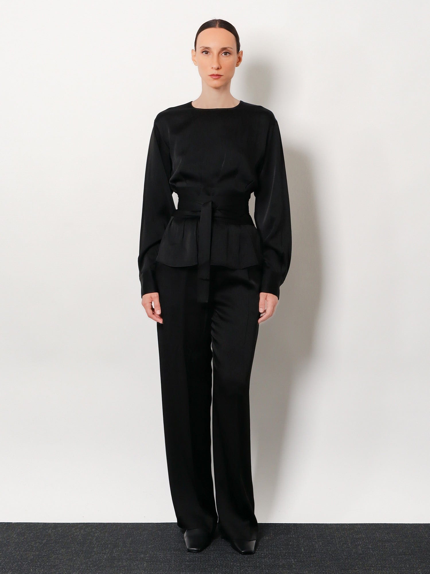 ROHE Relaxed satin trousers