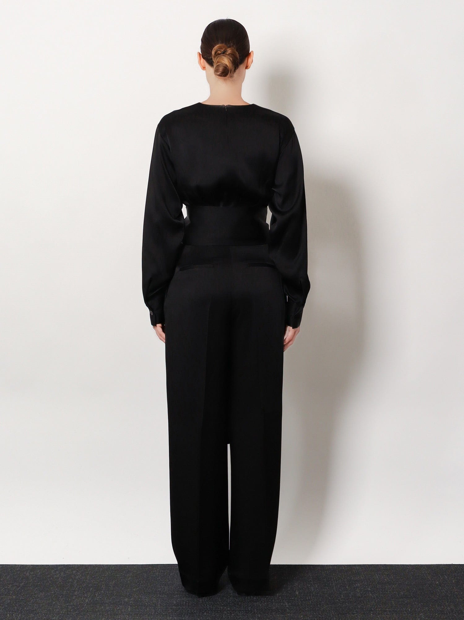 ROHE Relaxed satin trousers