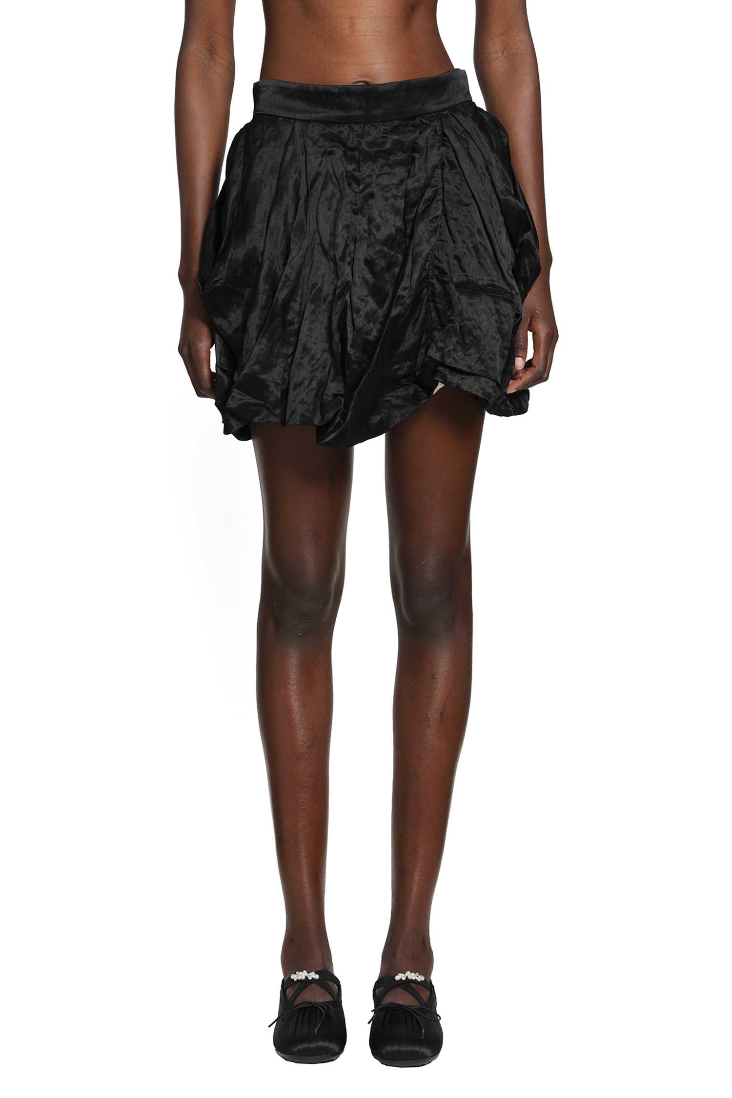 RENLI SU Gathered Mini SKirt