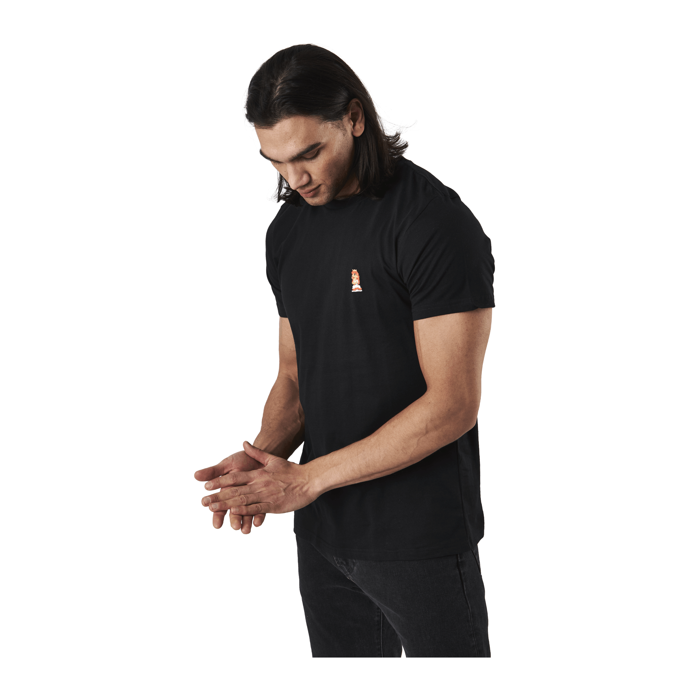 Dedicated T - shirt Stockholm Peach Black