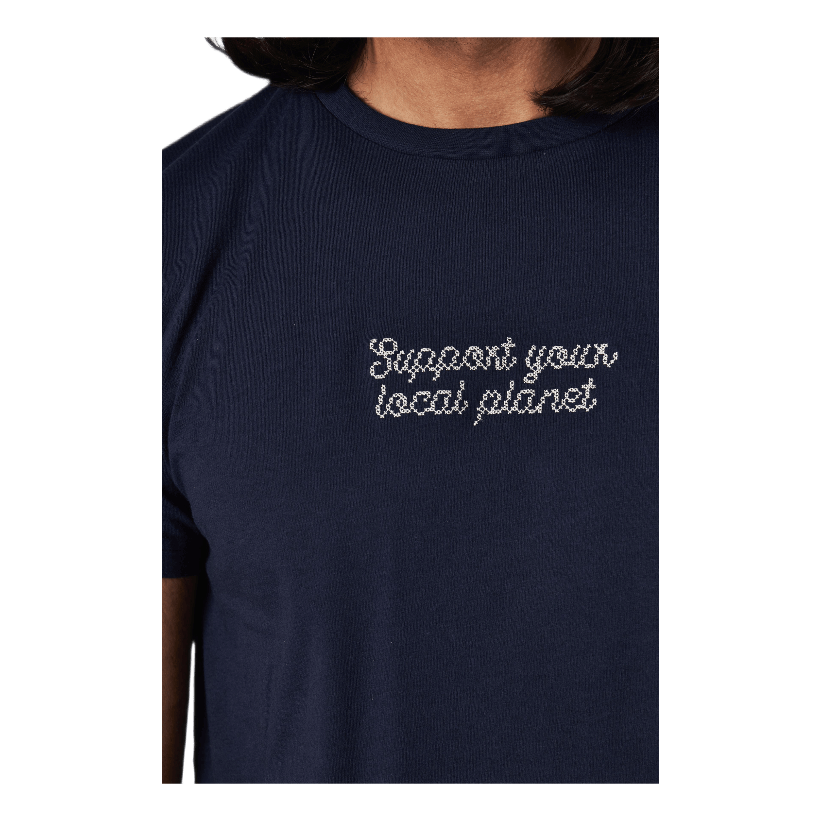 Dedicated T - shirt Stockholm Cross Stitch Navy
