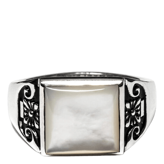 Maple Collegiate Ring Blank Silver 925/mother Of Pearl