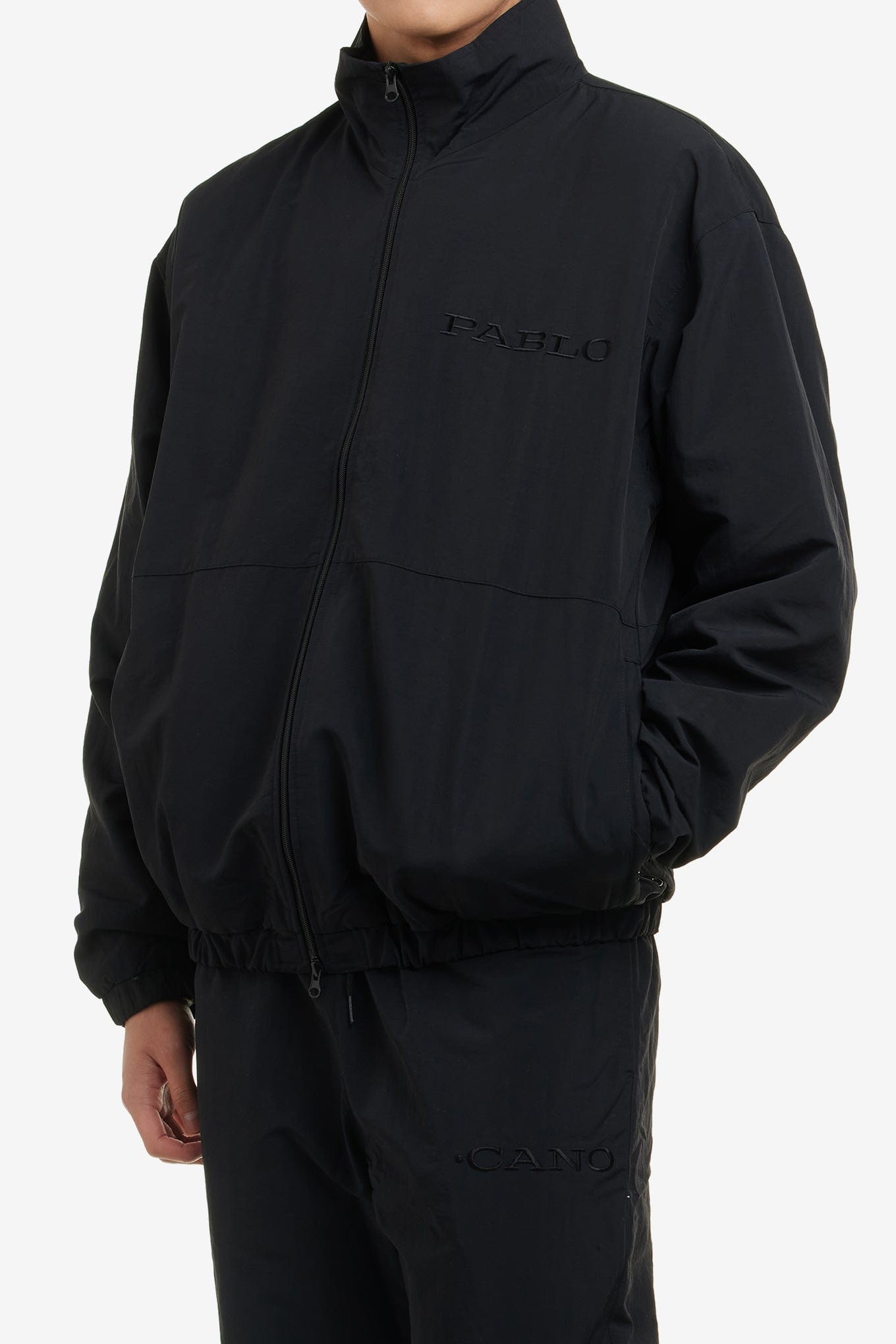 PABLO CANO PABLO BLACK NYON TRACK JACKET