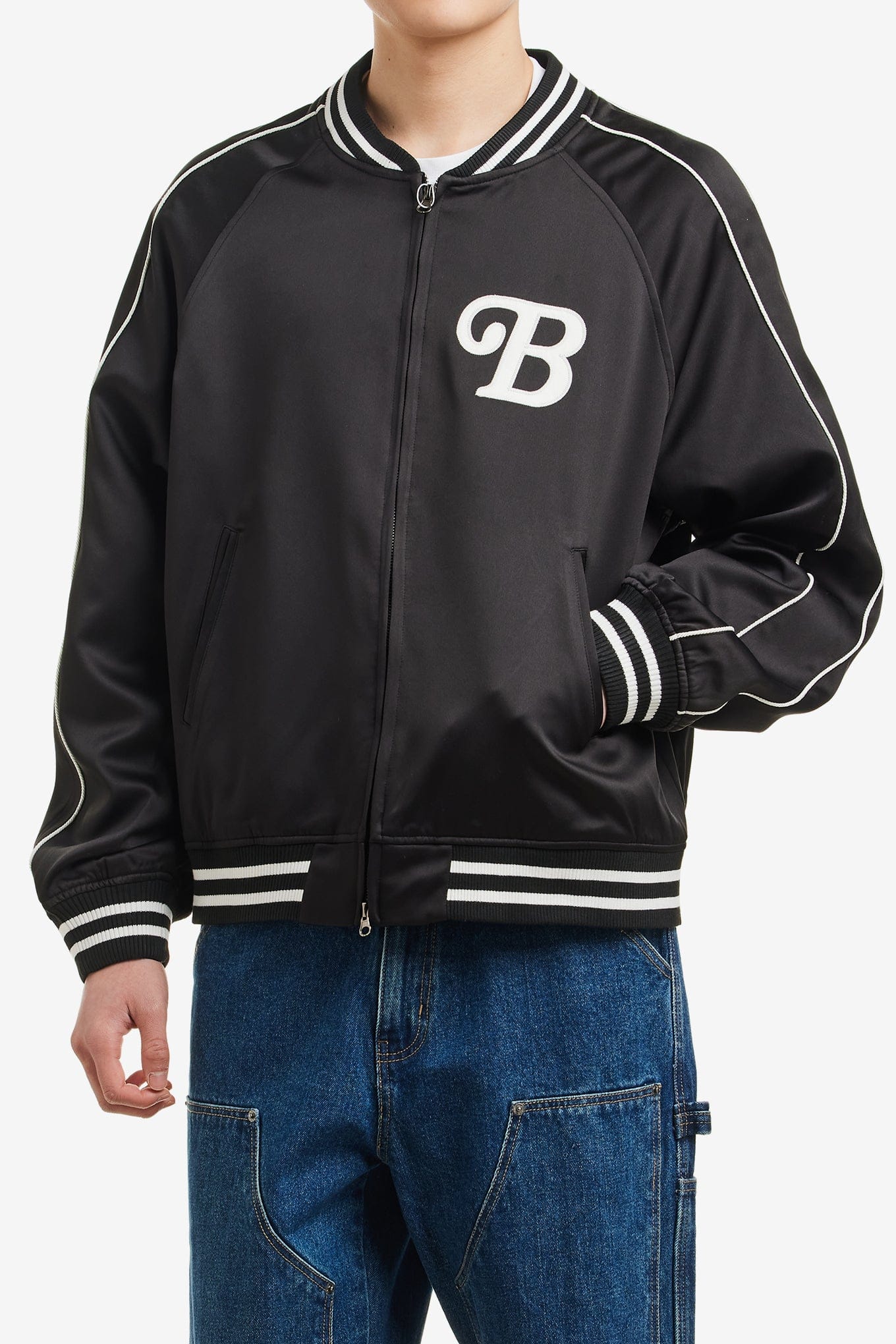 Extraordinary B.S.C SOUVENIR SATIN JACKET