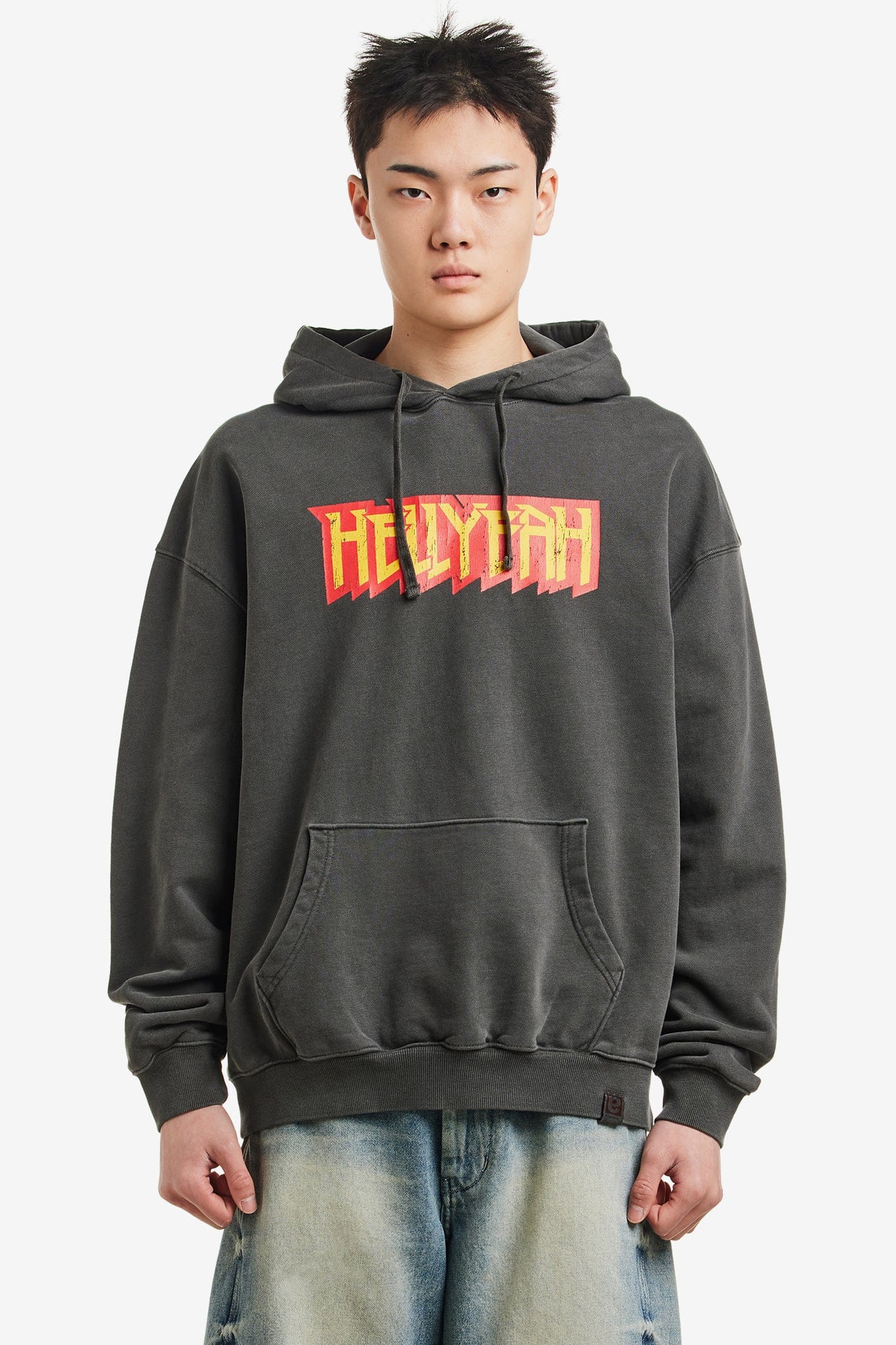 Extraordinary HELLYEAH PIGMENT HOODIE OVER FIT
