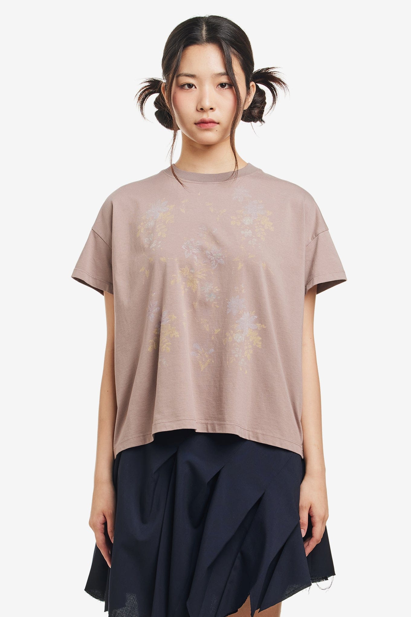 Dirddy SCATTERED FLOWER TOP
