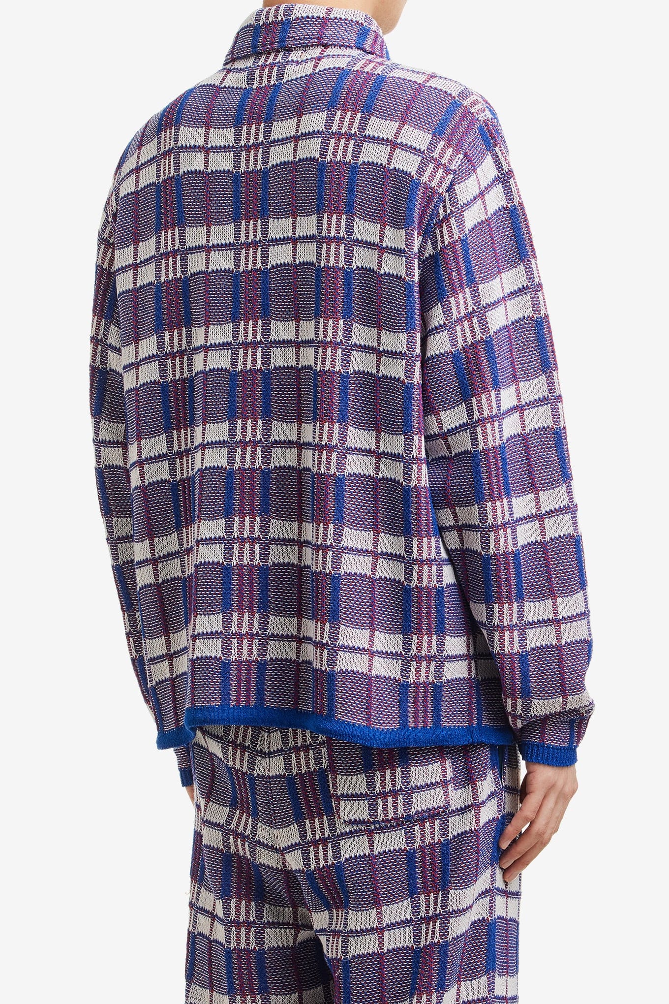 GIM Context LAUNDRY CHECK BAG KNIT BLOUSON