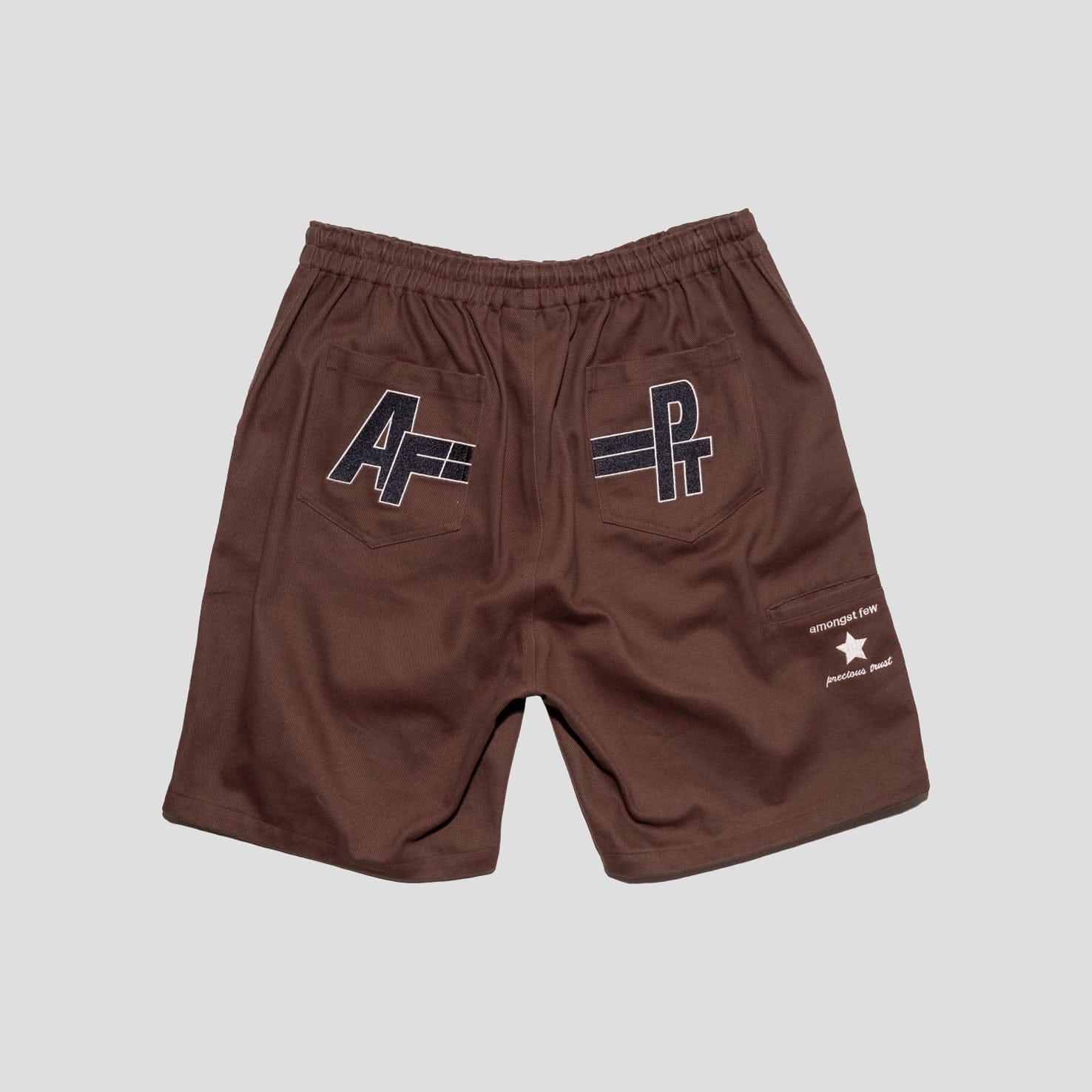 Amongst Few x Precious Trust - Starboy Shorts (Brown)