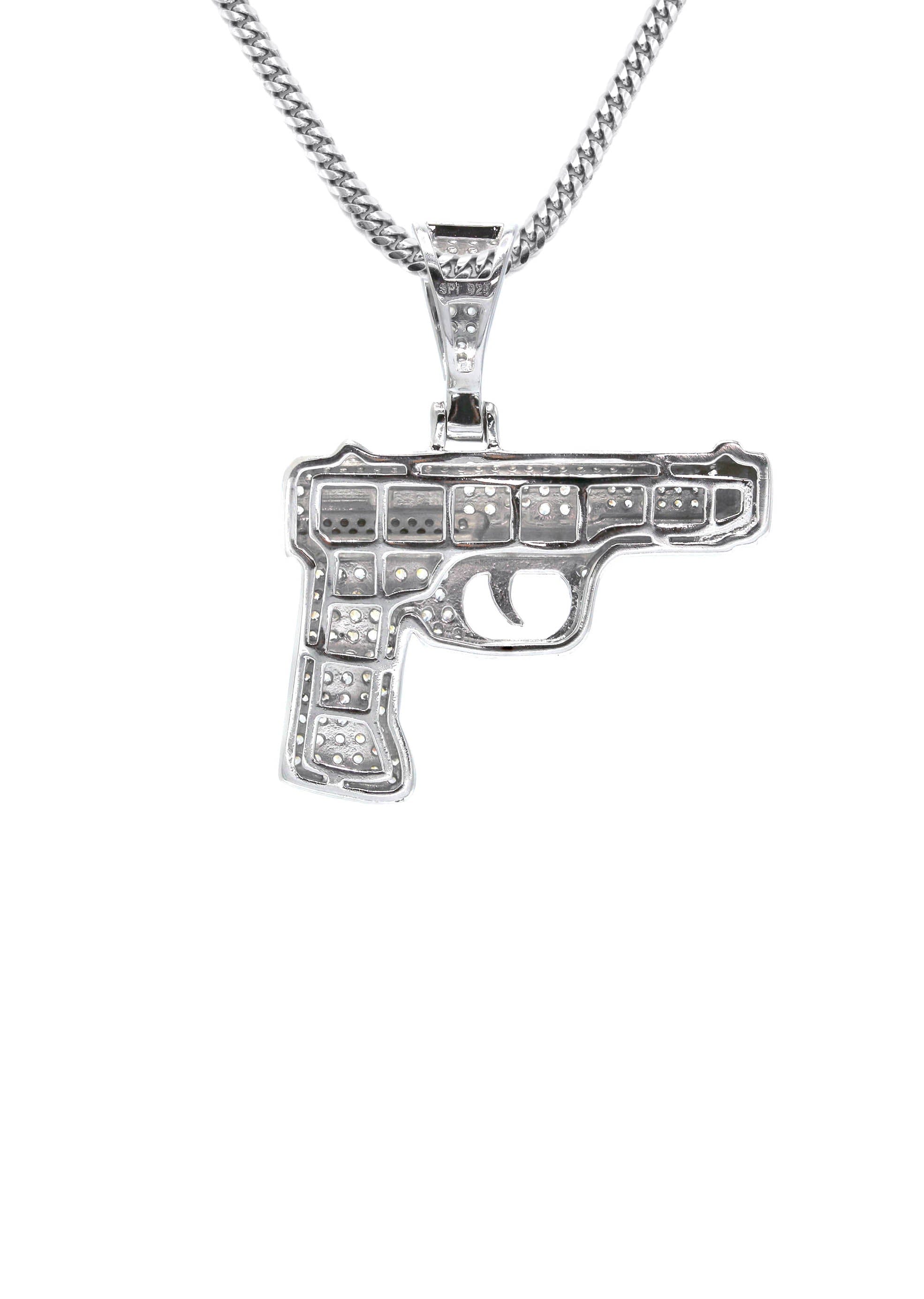 Manufacturer 43 Silver Gun Necklace | 23 Grams