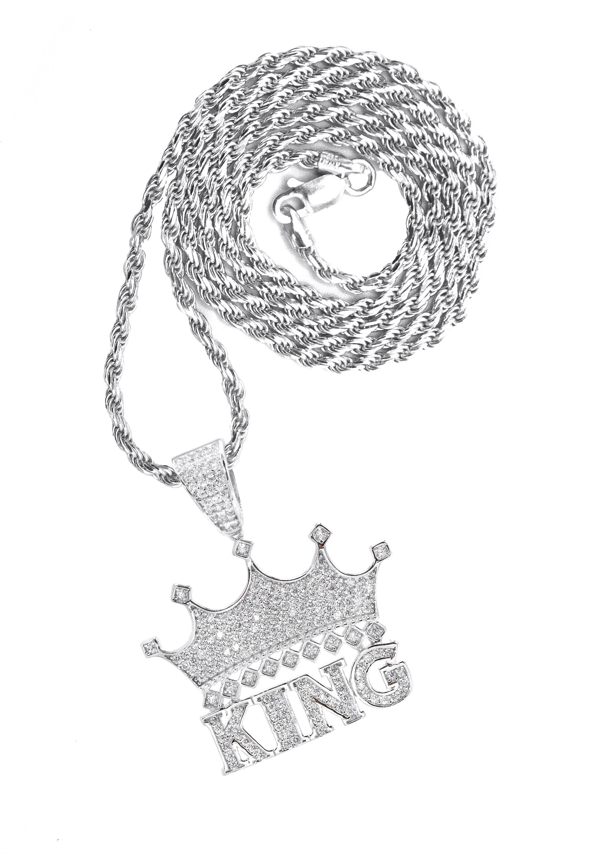 Manufacturer 43 Silver King Crown Necklace | 18 Grams