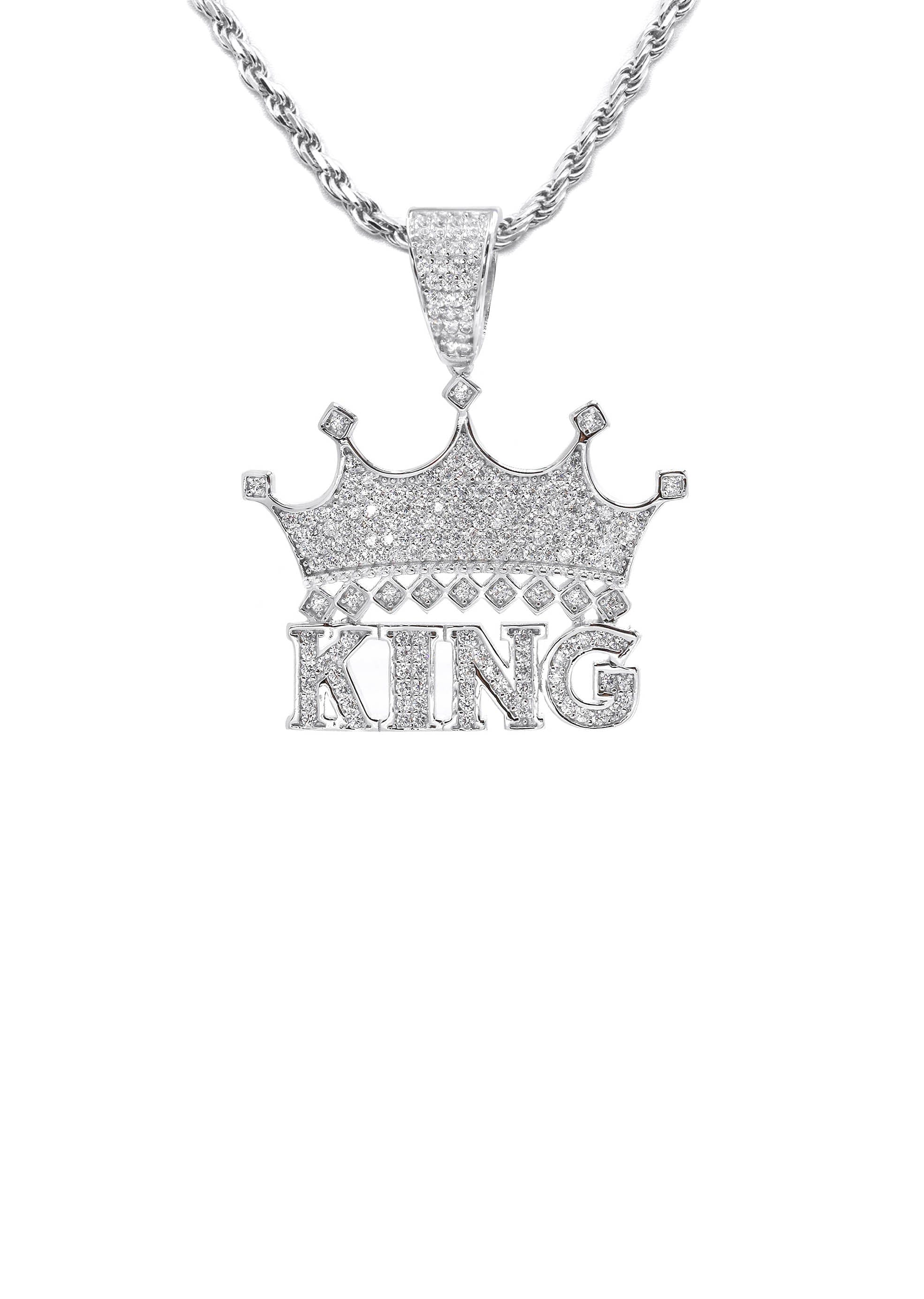 Manufacturer 43 Silver King Crown Necklace | 18 Grams