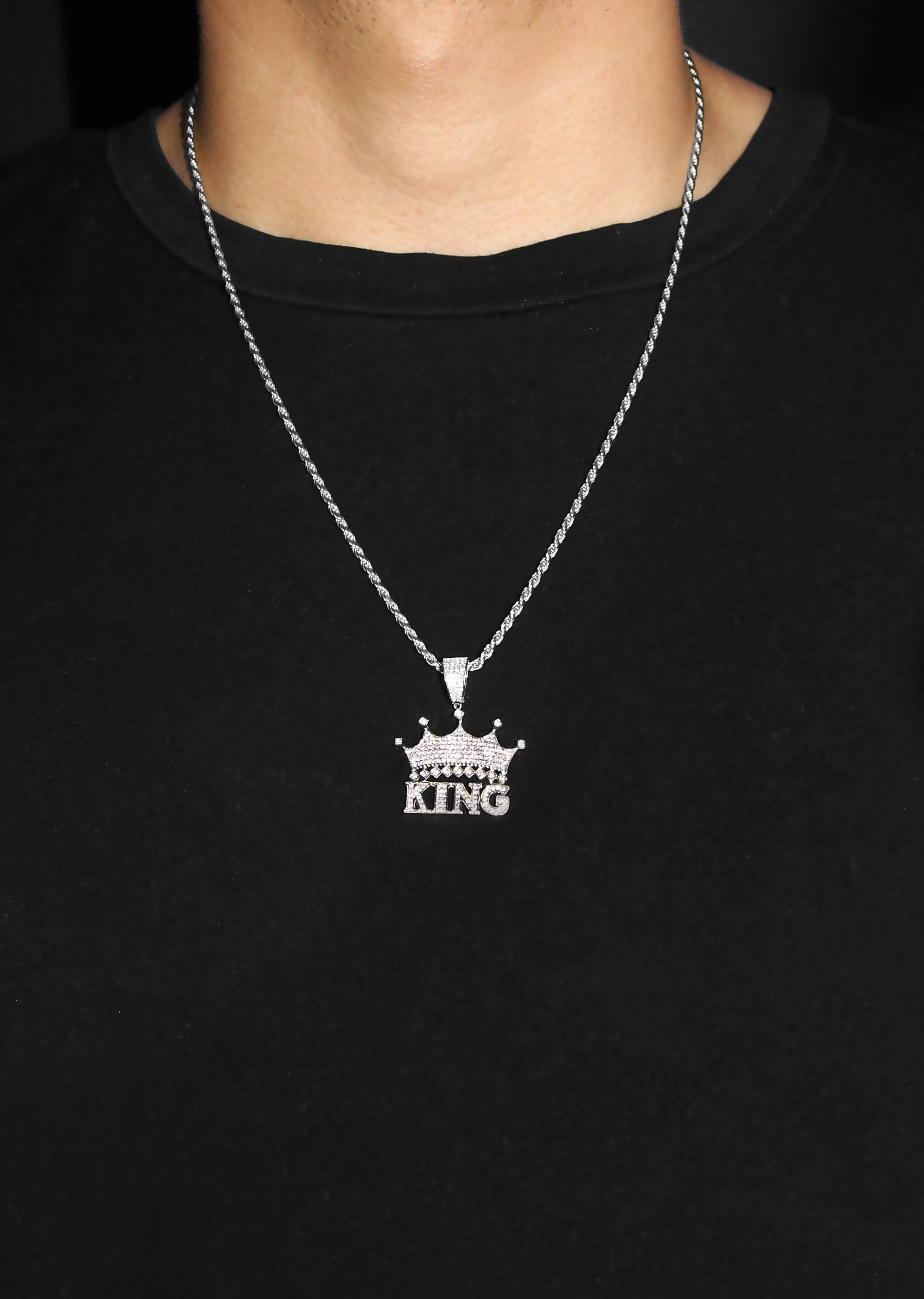 Manufacturer 43 Silver King Crown Necklace | 18 Grams