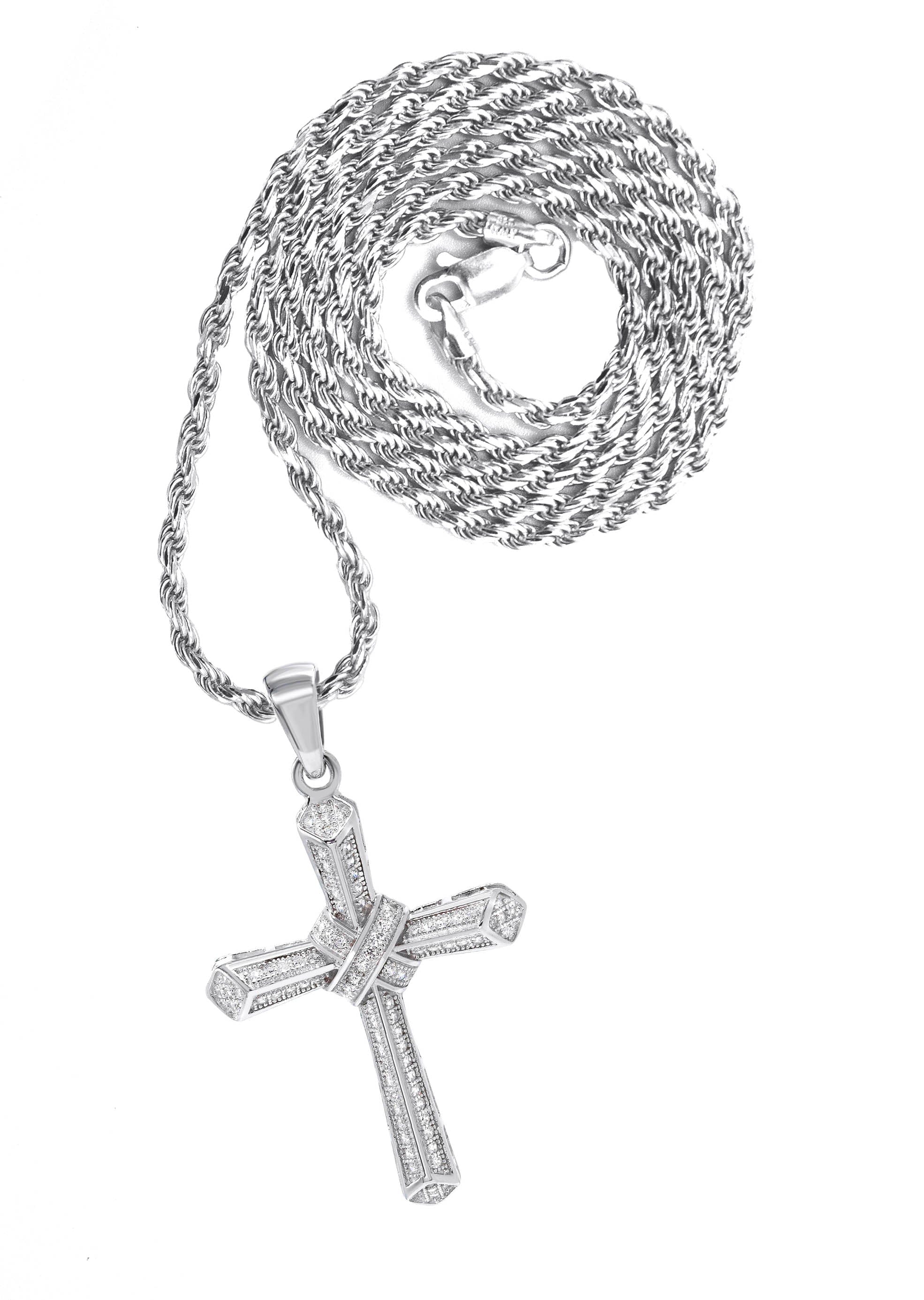 Manufacturer 43 Silver Cross Necklace | 17 Grams