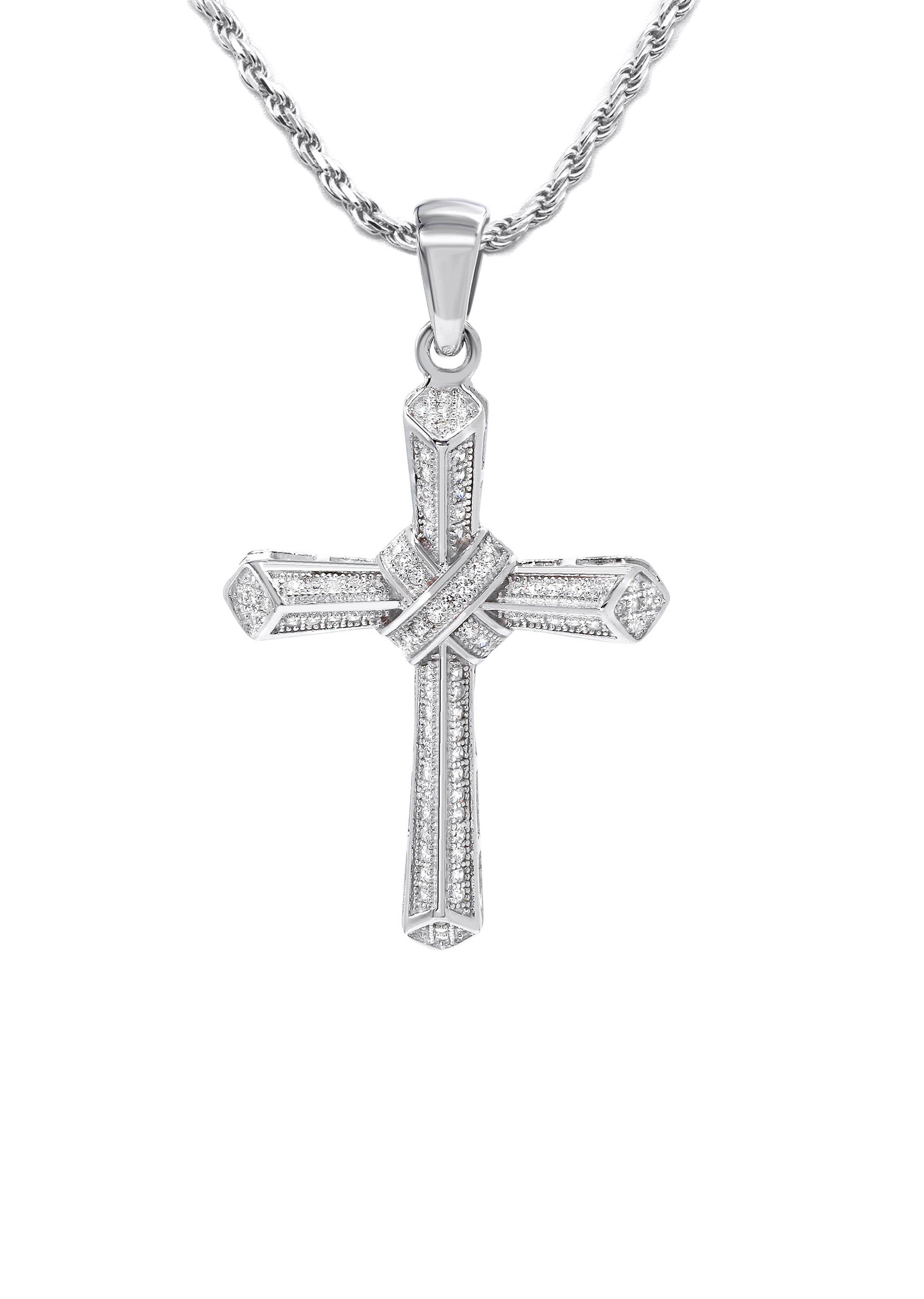 Manufacturer 43 Silver Cross Necklace | 17 Grams