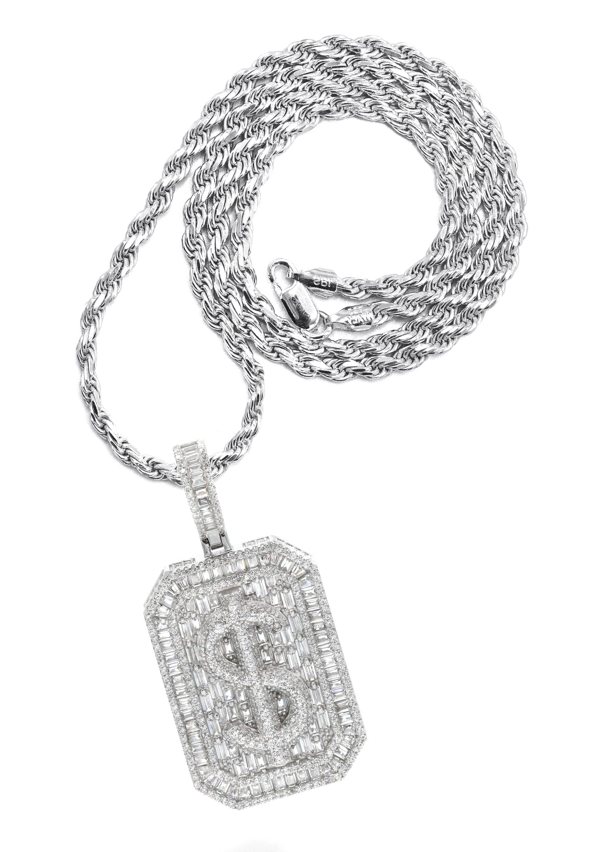 Manufacturer 43 Silver Money Sign Necklace | 41 Grams