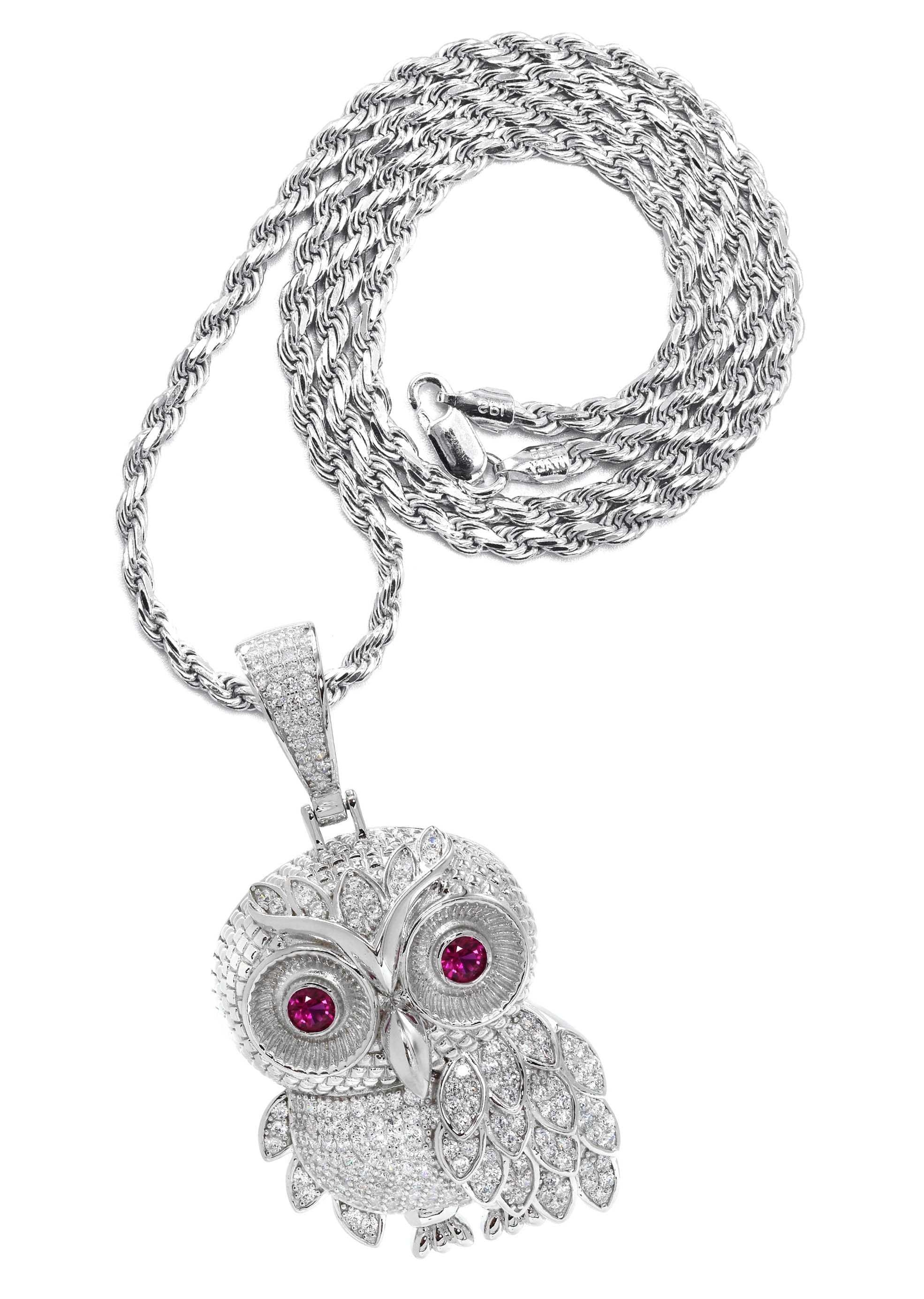 Manufacturer 43 Silver Owl Necklace | 31 Grams