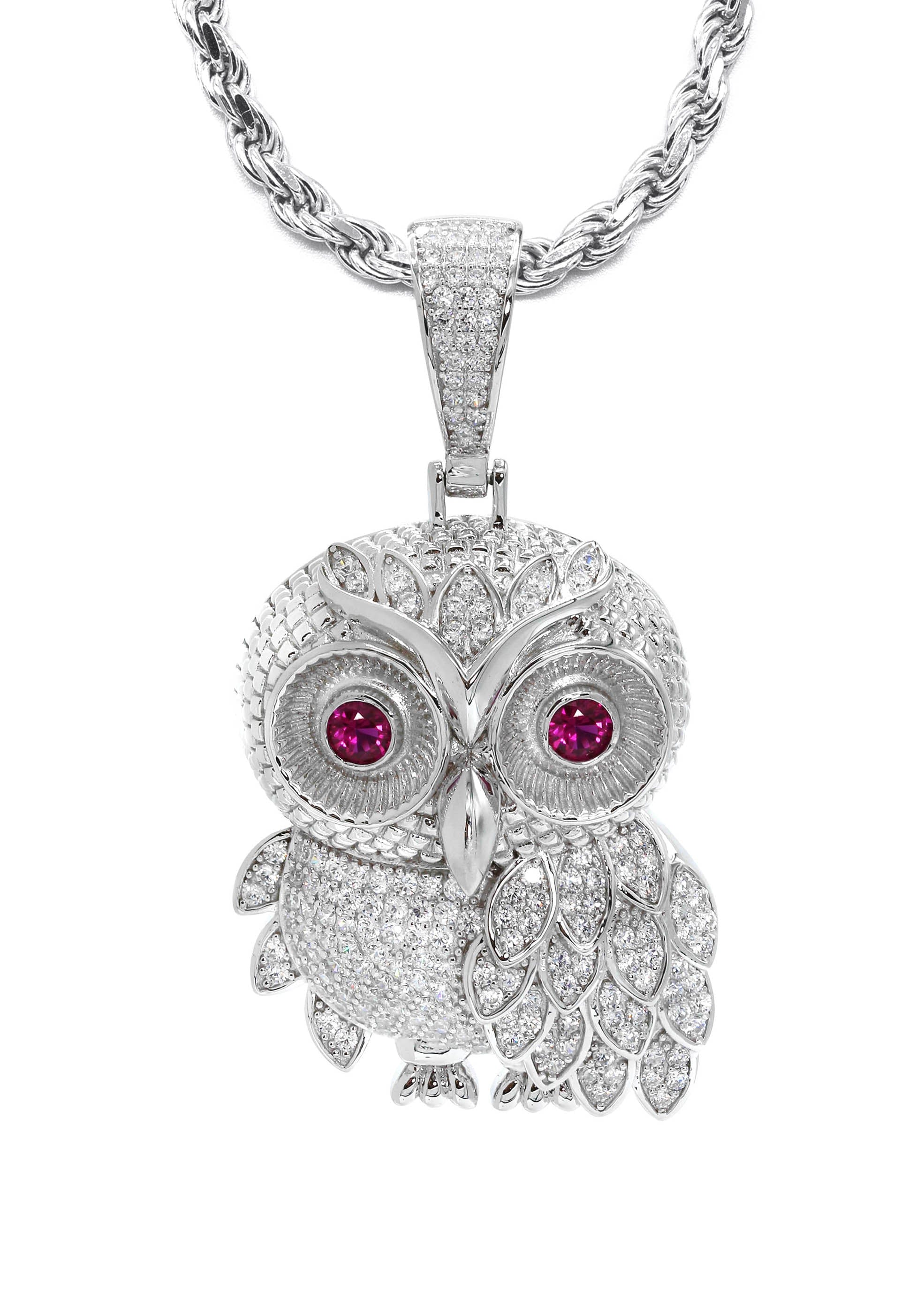 Manufacturer 43 Silver Owl Necklace | 31 Grams