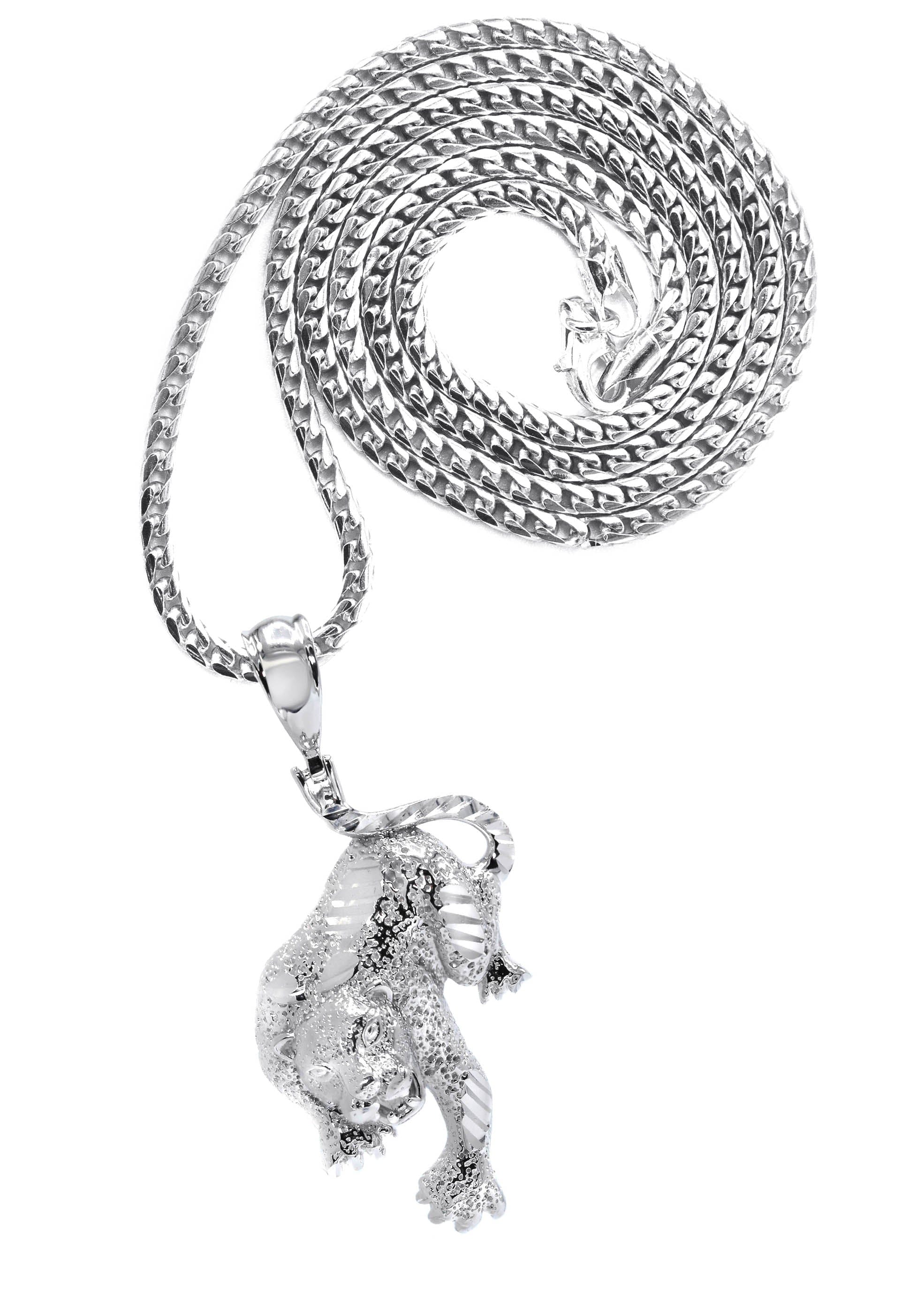 Manufacturer 43 Silver Cheetah Necklace | 27 Grams