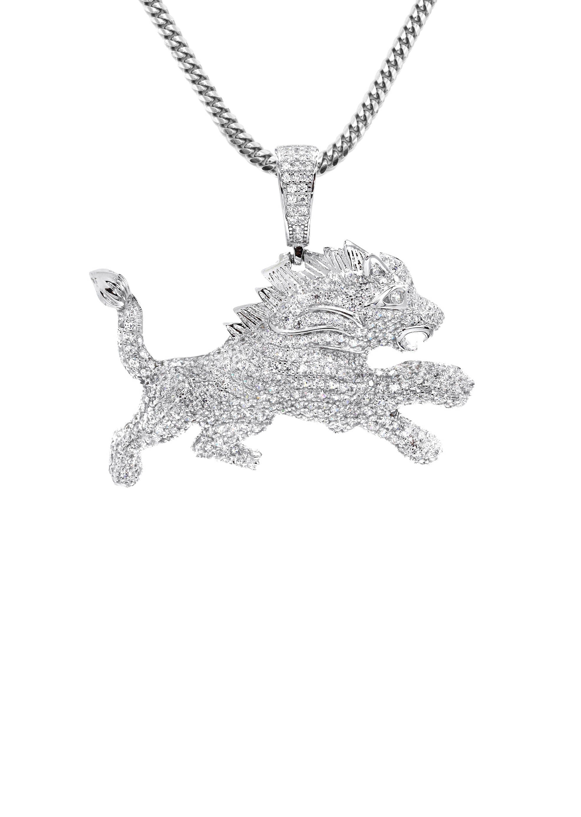 Manufacturer 43 Silver Lion Necklace | 31.8 Grams