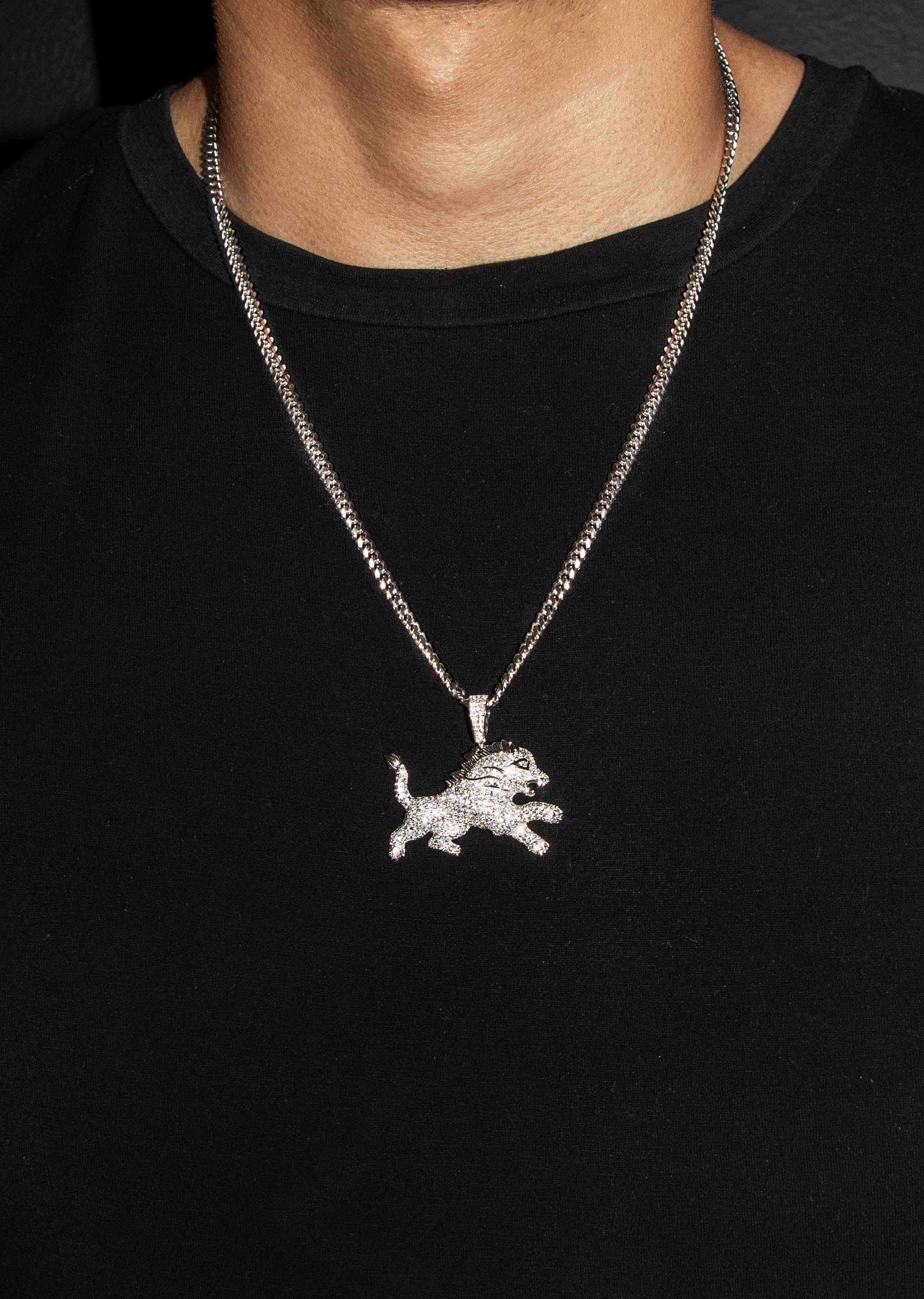 Manufacturer 43 Silver Lion Necklace | 31.8 Grams