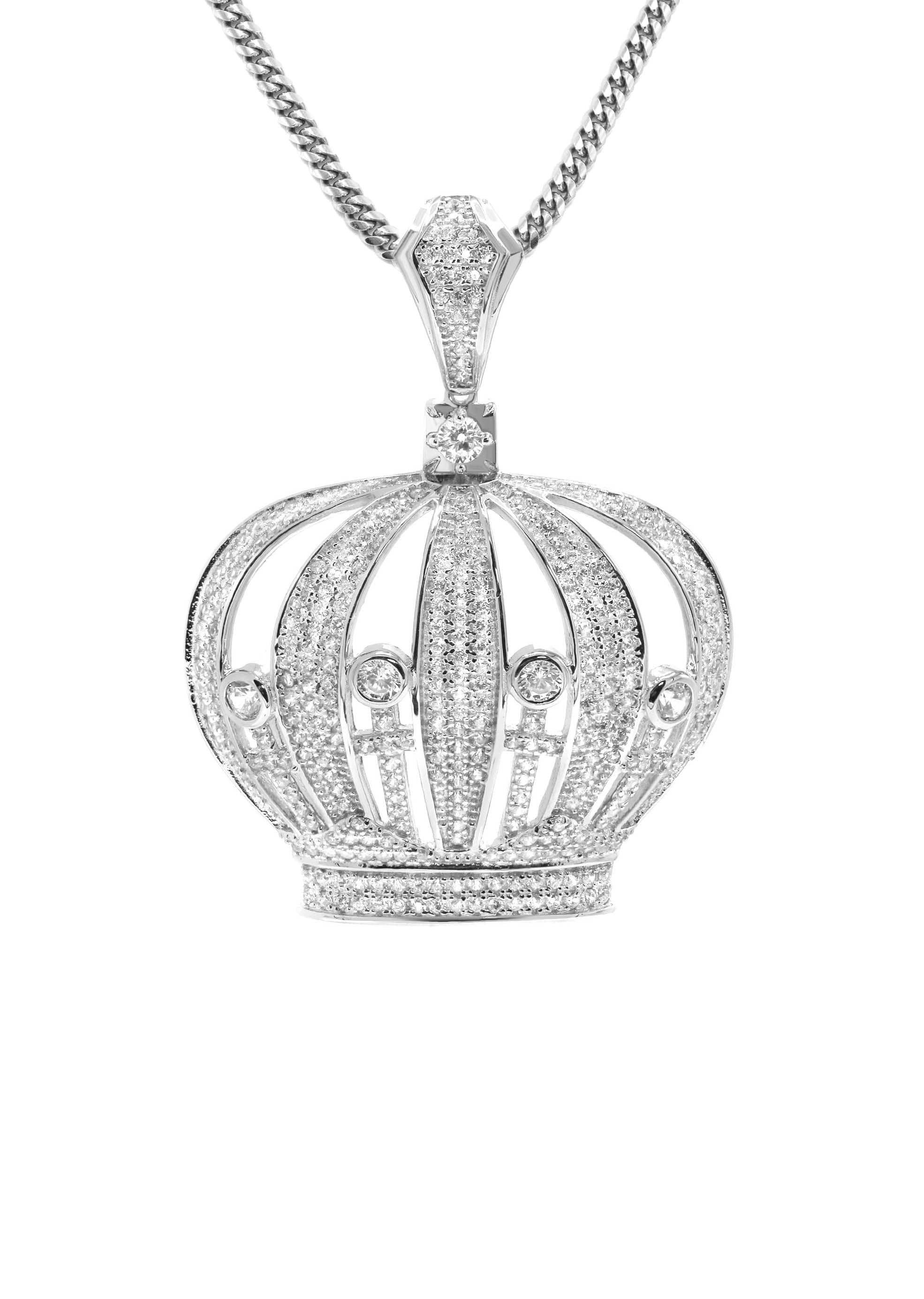 Manufacturer 43 Silver Crown Necklace | 33.2 Grams