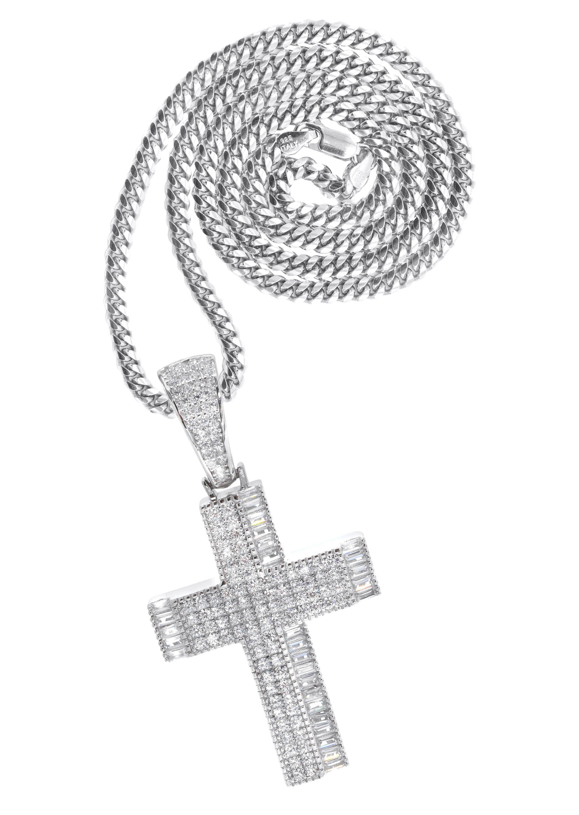 Manufacturer 43 Silver Cross Necklace | 30 Grams