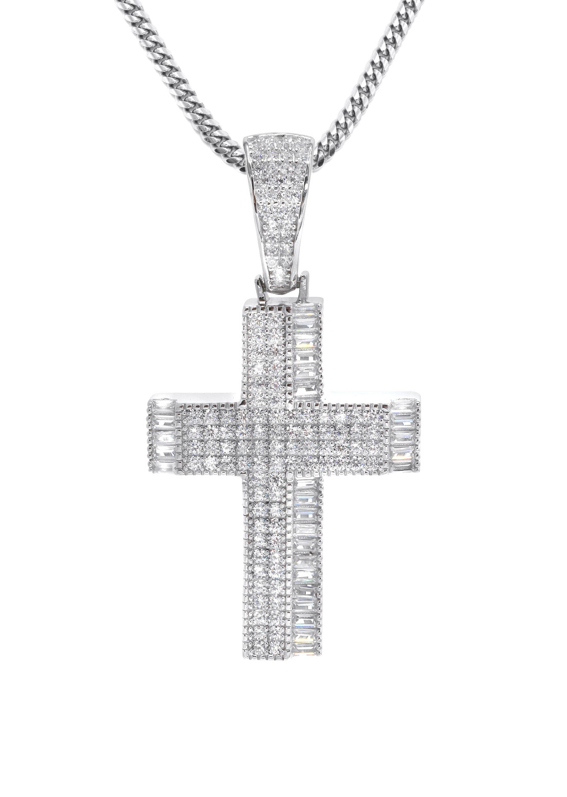 Manufacturer 43 Silver Cross Necklace | 30 Grams