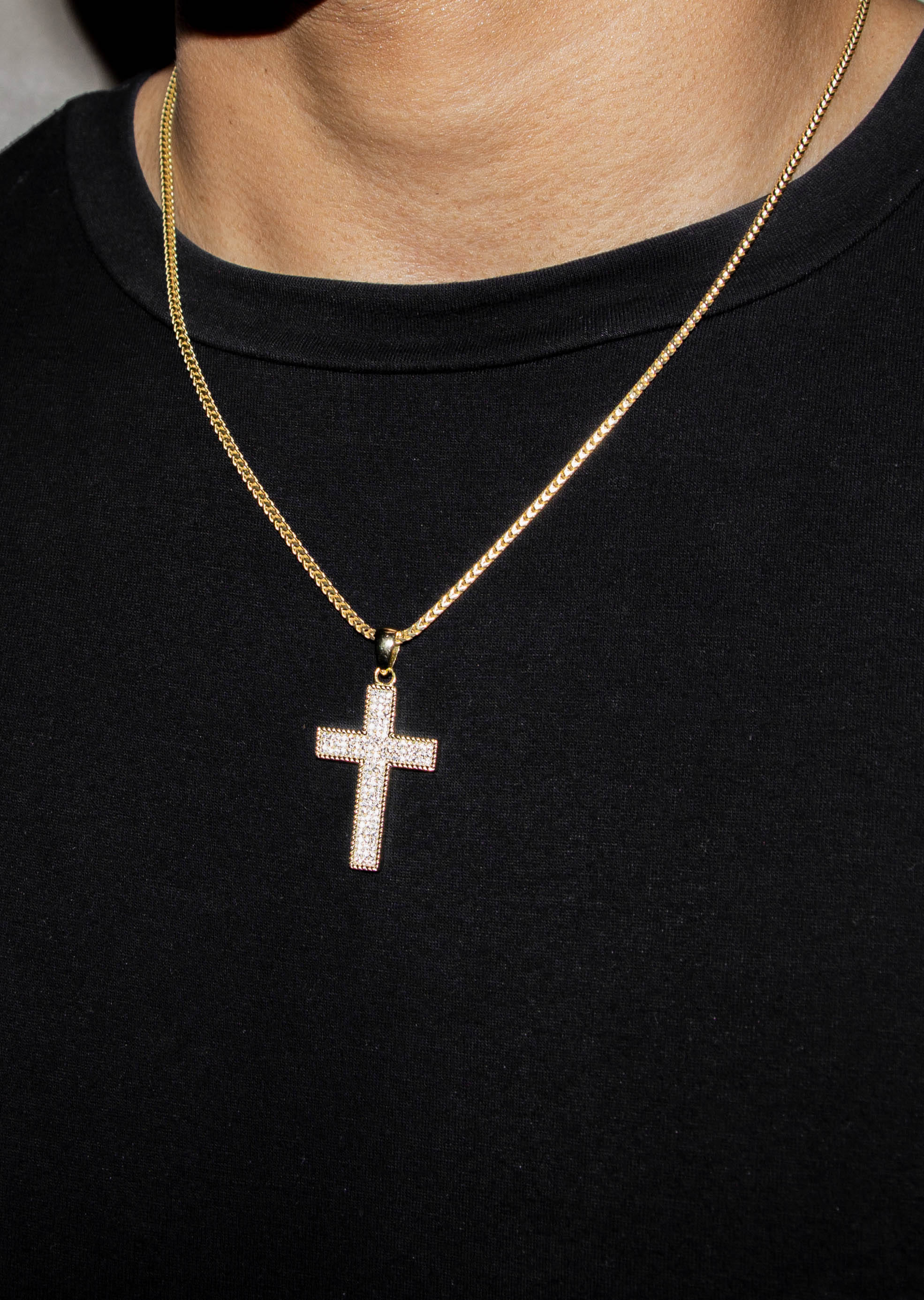 Manufacturer 43 Silver Necklace - Gold Cross Necklace | 12.7 Grams