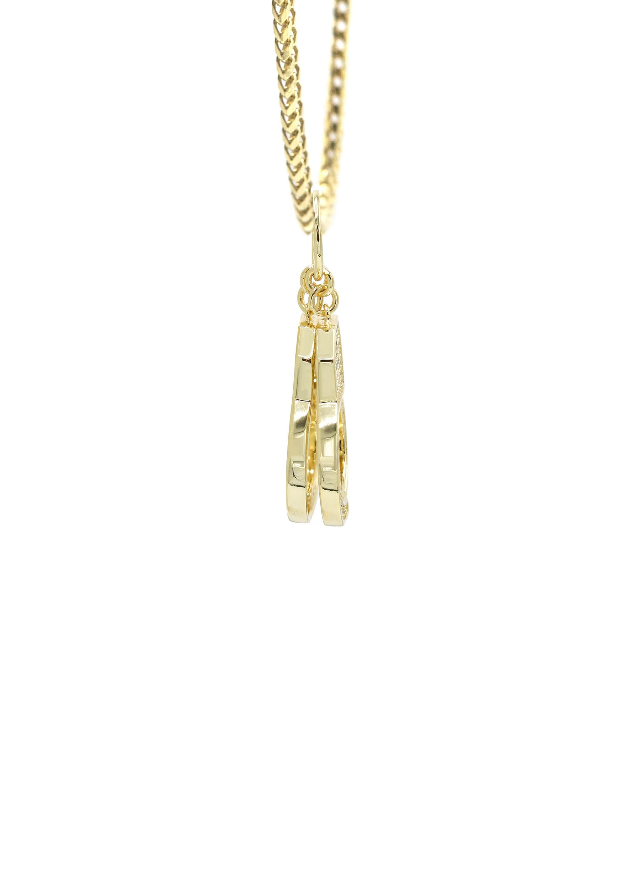 Manufacturer 43 Silver Necklace - Gold Hand Cuffs Necklace | 13.3 Grams