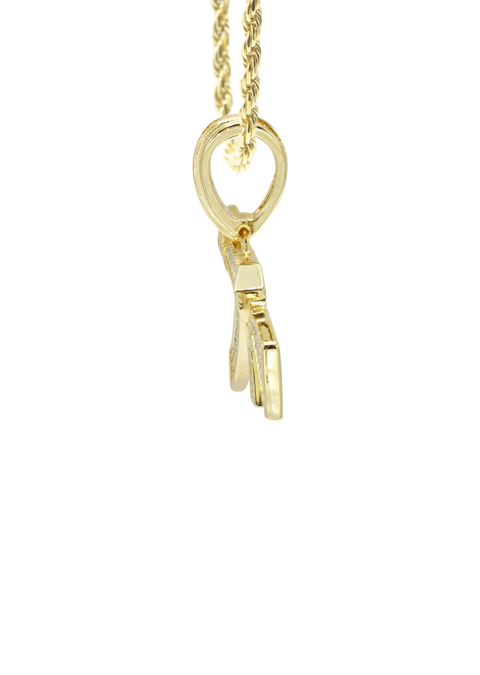 Manufacturer 43 Silver Necklace - Gold Gun Necklace | 14.6 Grams