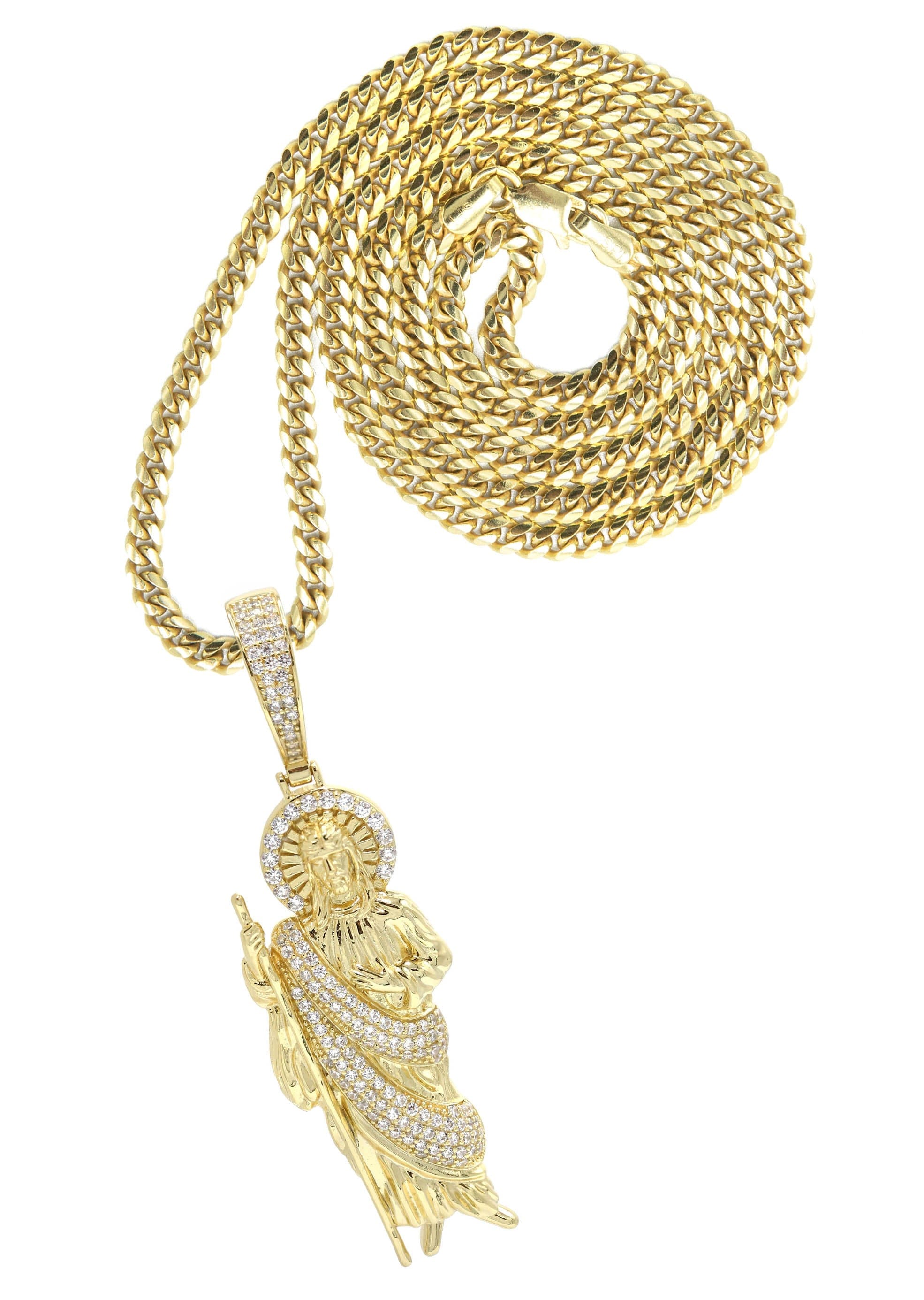 Manufacturer 43 Silver Necklace - Gold St. Jude Necklace | 37.5 Grams