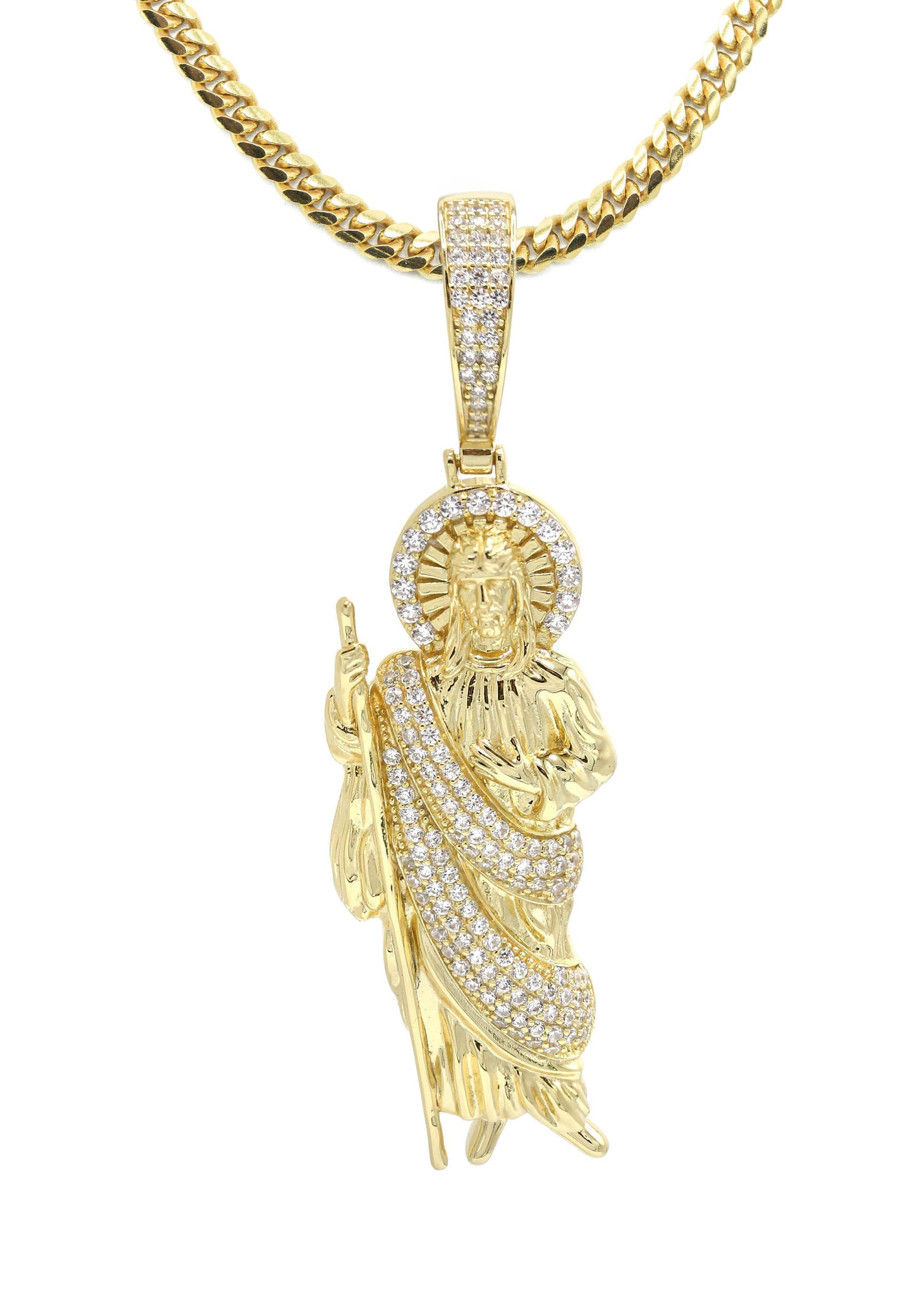 Manufacturer 43 Silver Necklace - Gold St. Jude Necklace | 37.5 Grams