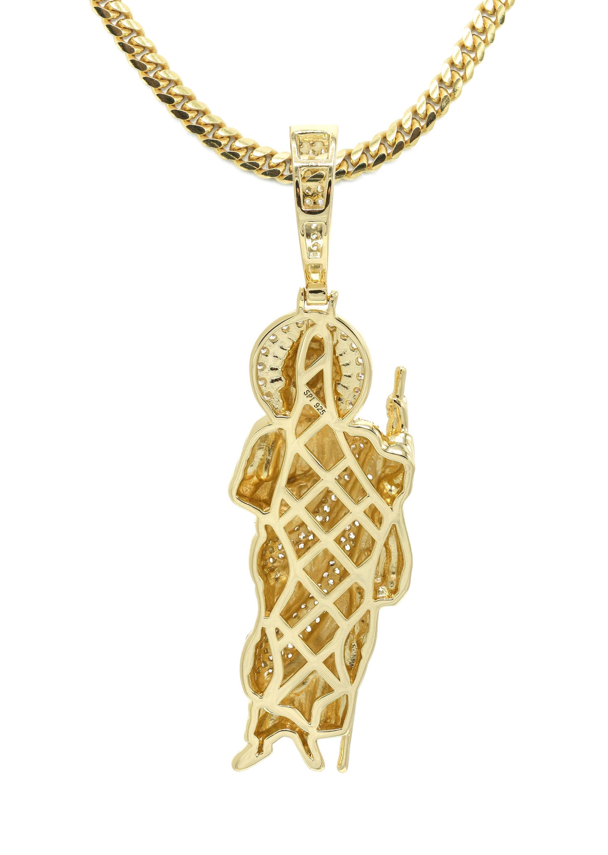 Manufacturer 43 Silver Necklace - Gold St. Jude Necklace | 37.5 Grams