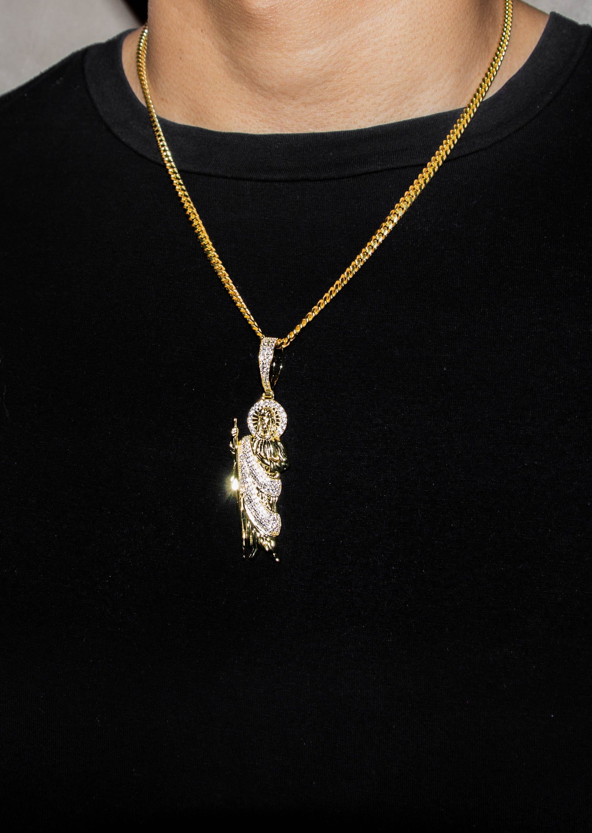 Manufacturer 43 Silver Necklace - Gold St. Jude Necklace | 37.5 Grams