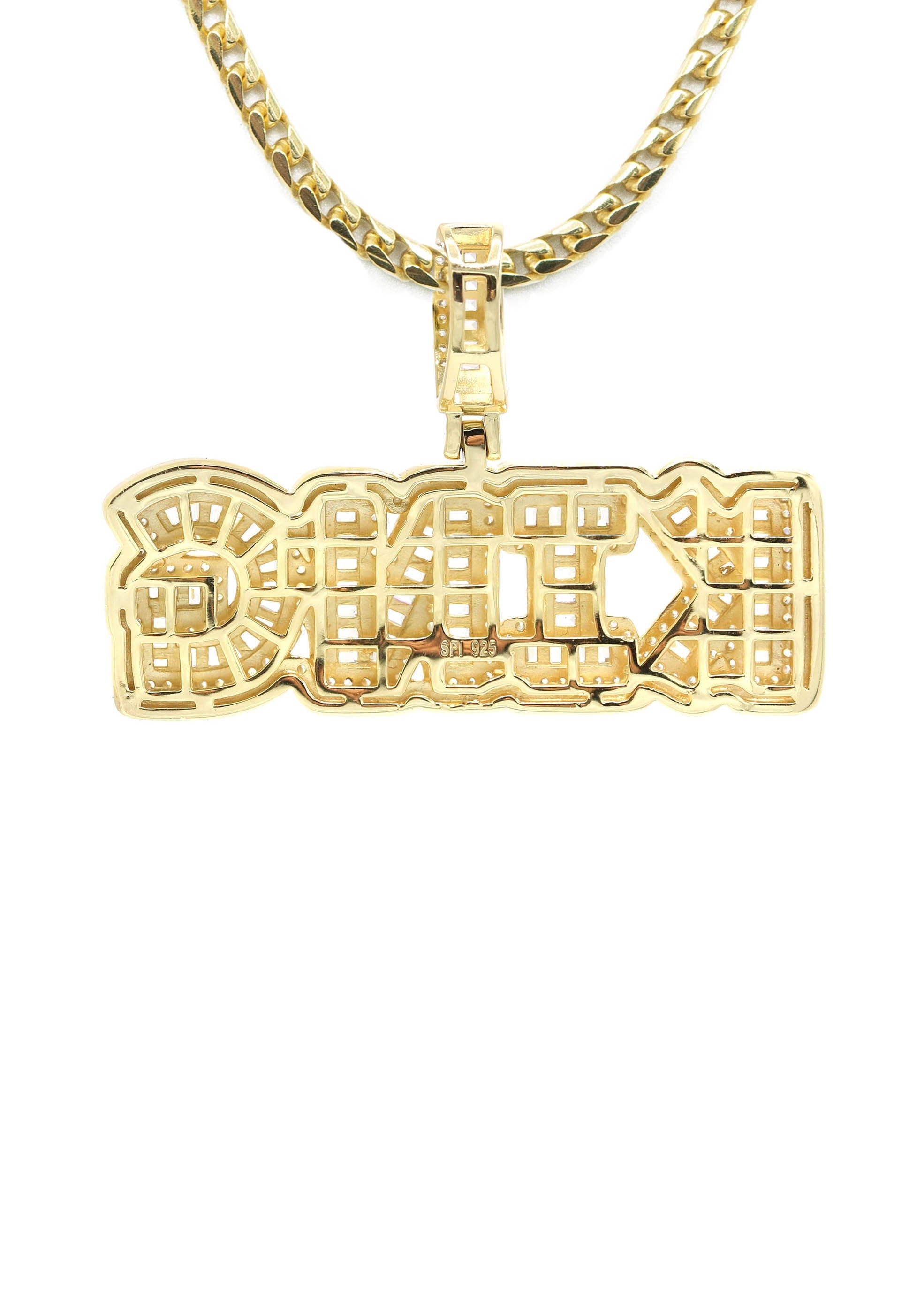 Manufacturer 43 Silver Necklace - Gold KING Necklace | 28.4 Grams
