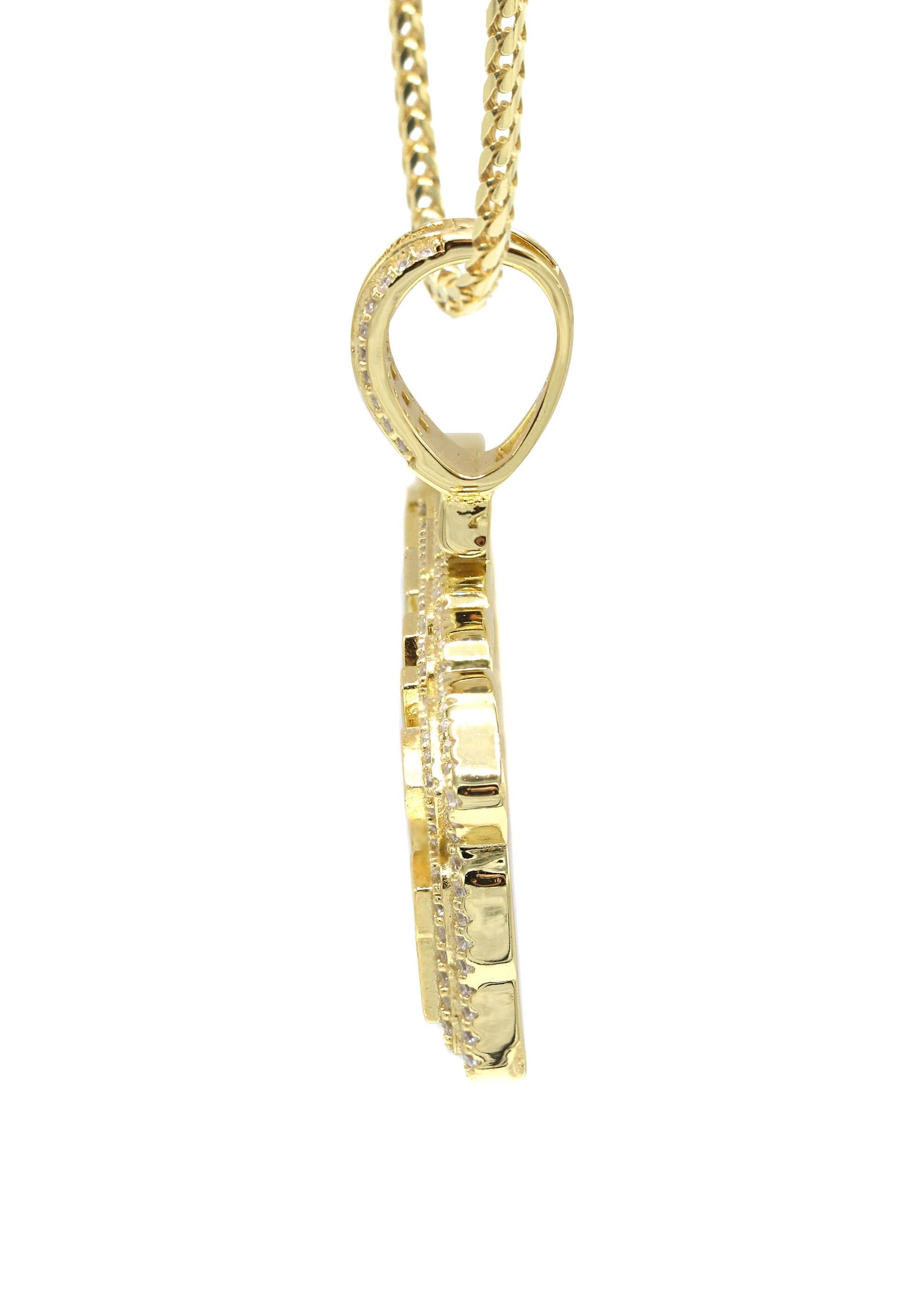 Manufacturer 43 Silver Necklace - Gold KING Necklace | 28.4 Grams