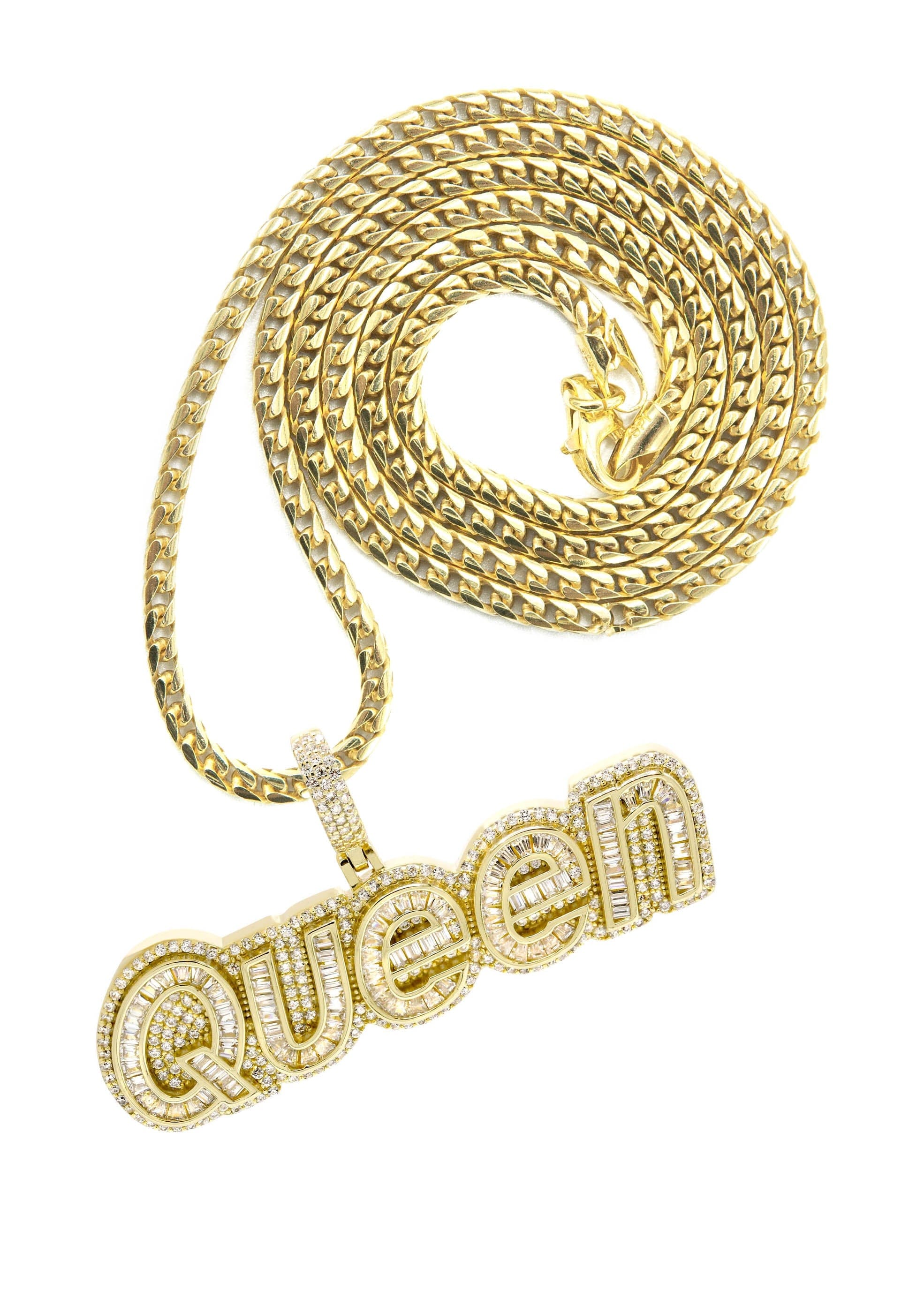 Manufacturer 43 Silver Necklace - Gold QUEEN Necklace | 30 Grams