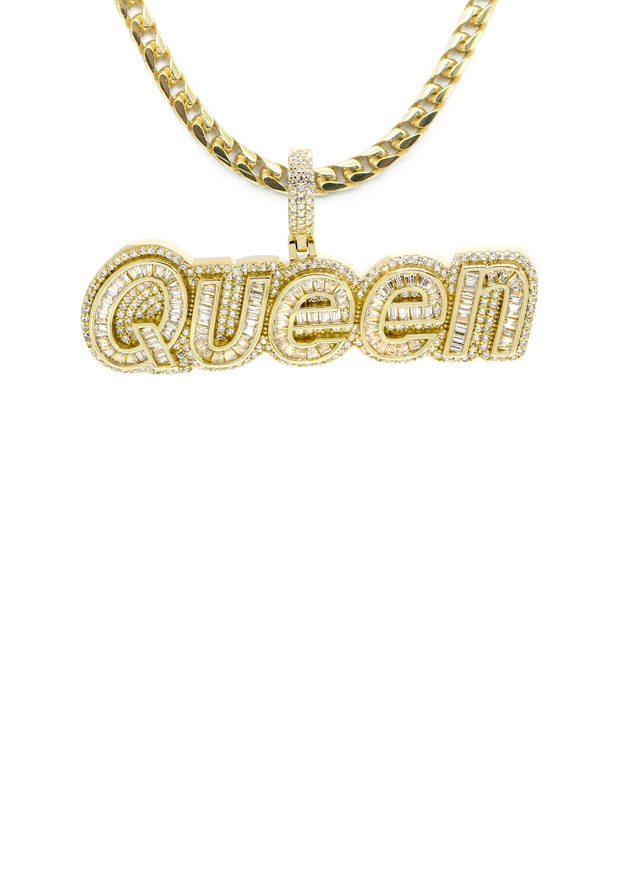Manufacturer 43 Silver Necklace - Gold QUEEN Necklace | 30 Grams