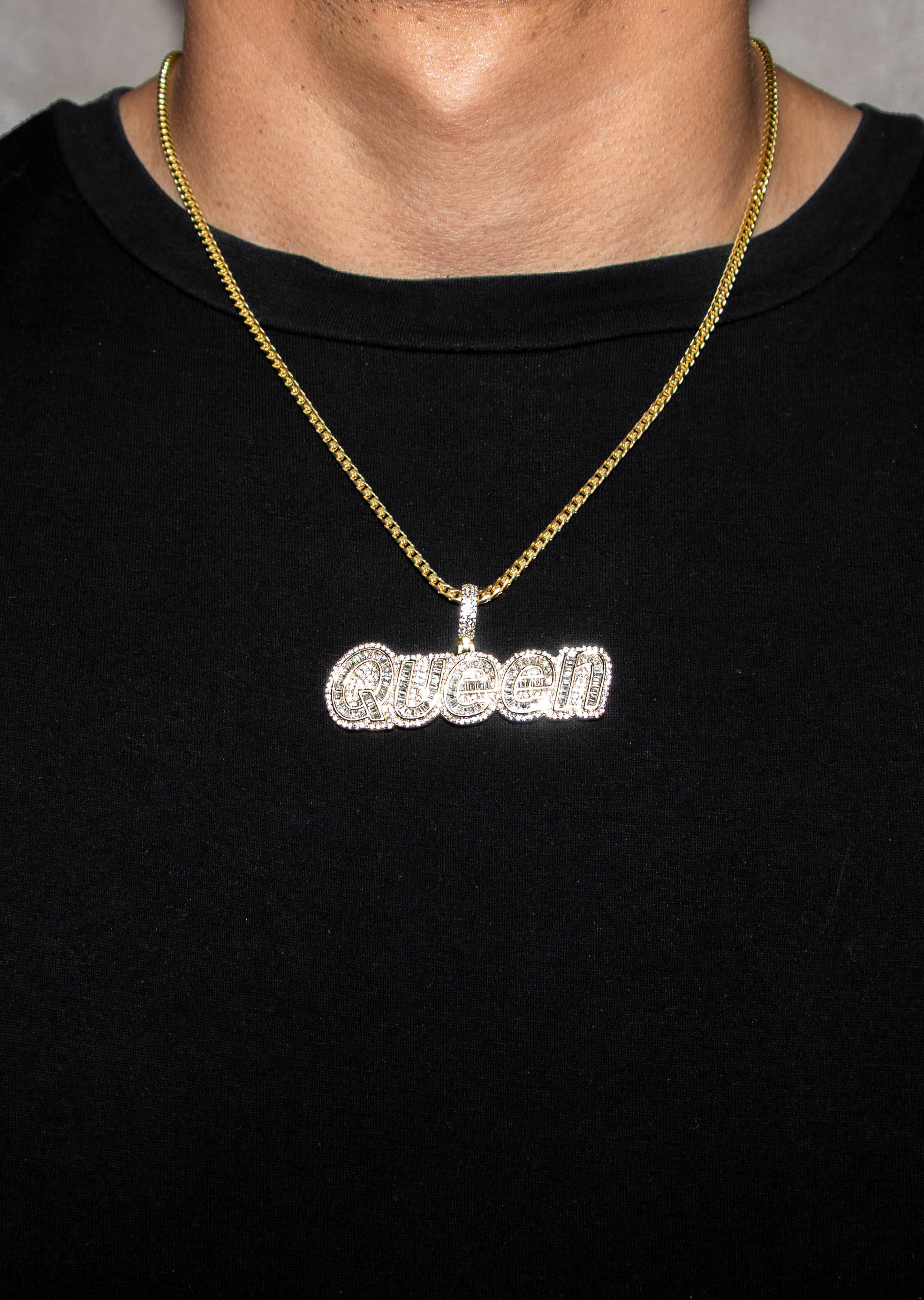 Manufacturer 43 Silver Necklace - Gold QUEEN Necklace | 30 Grams