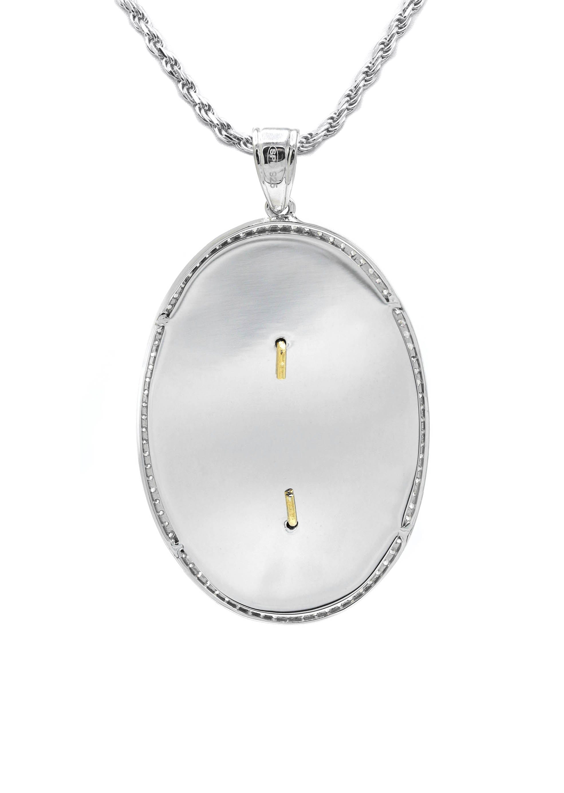 Manufacturer 43 Silver Virgin Mary Necklace | 26 Grams
