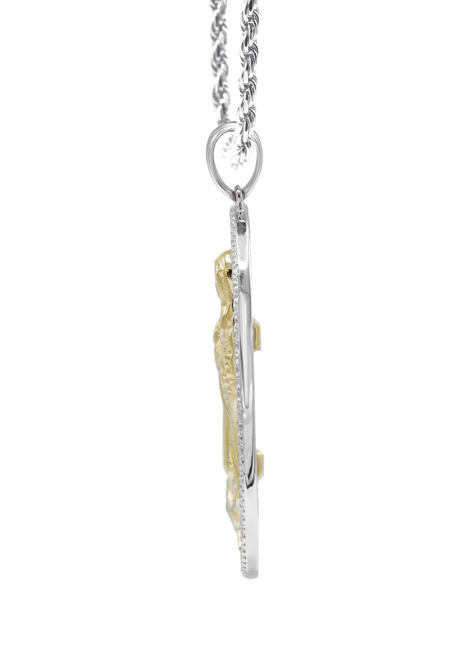 Manufacturer 43 Silver Virgin Mary Necklace | 26 Grams