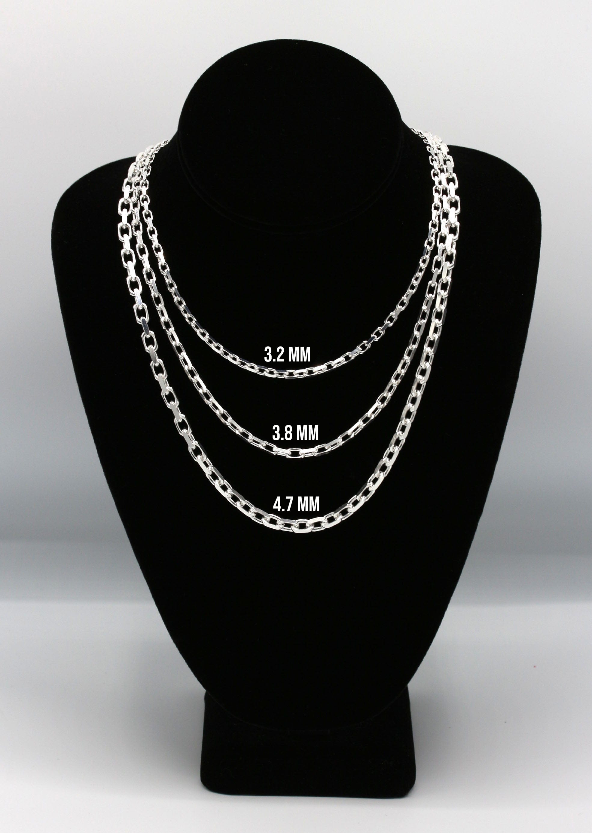 Manufacturer 43 Silver Chain - Mens White Chain / Hermes Chain