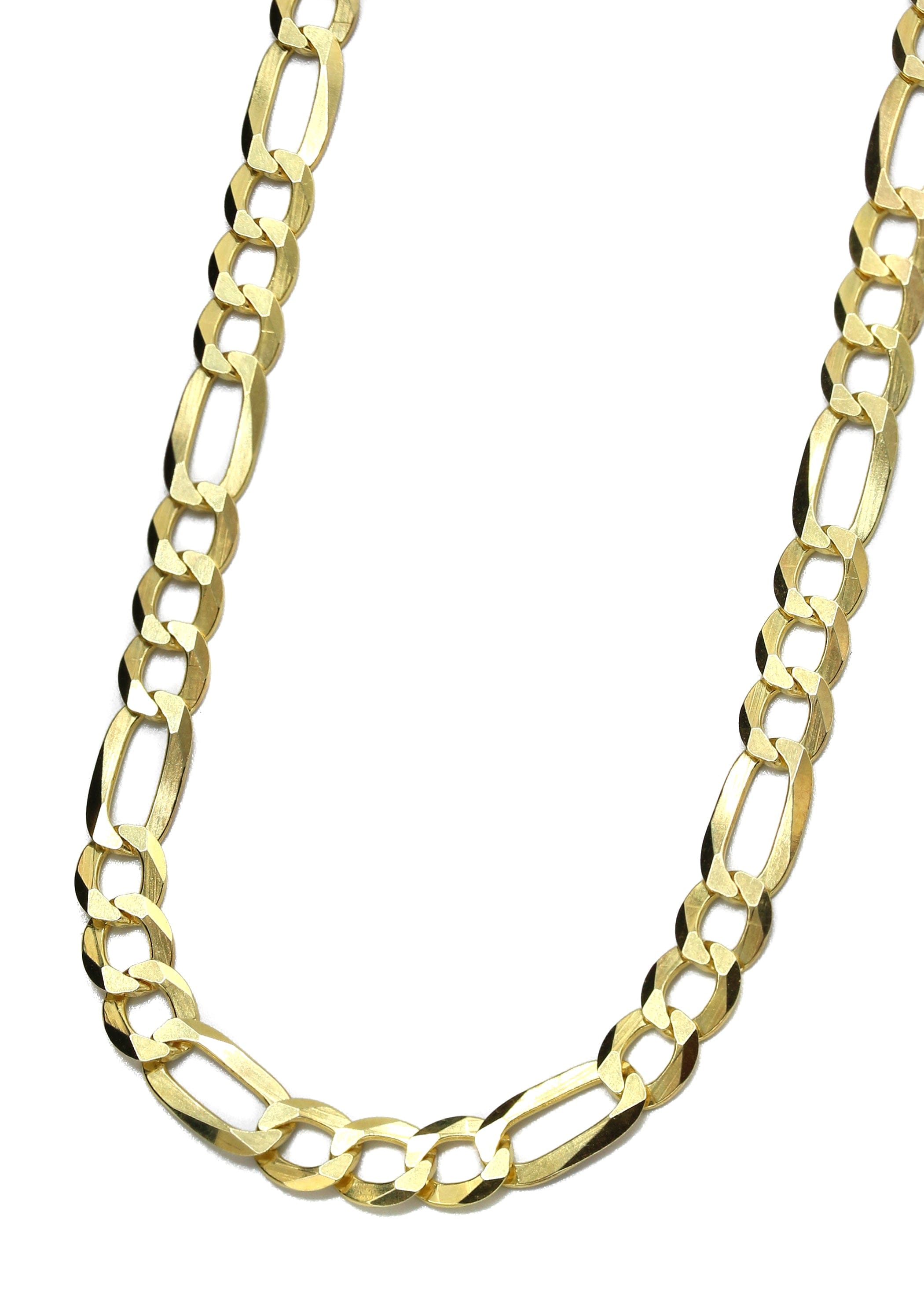 Manufacturer 43 Silver Chain - Mens Gold Chain / Figaro Chain / 5.6 mm