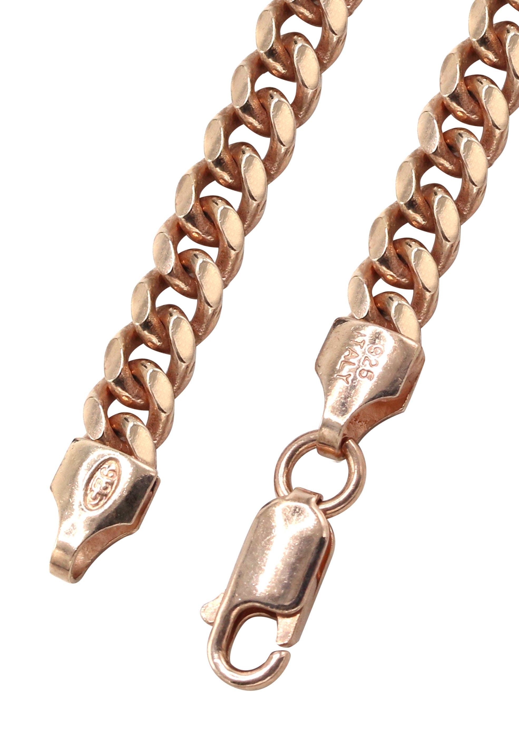 Manufacturer 43 Silver Chain - Mens Rose Gold Chain / Miami Cuban Link Chain