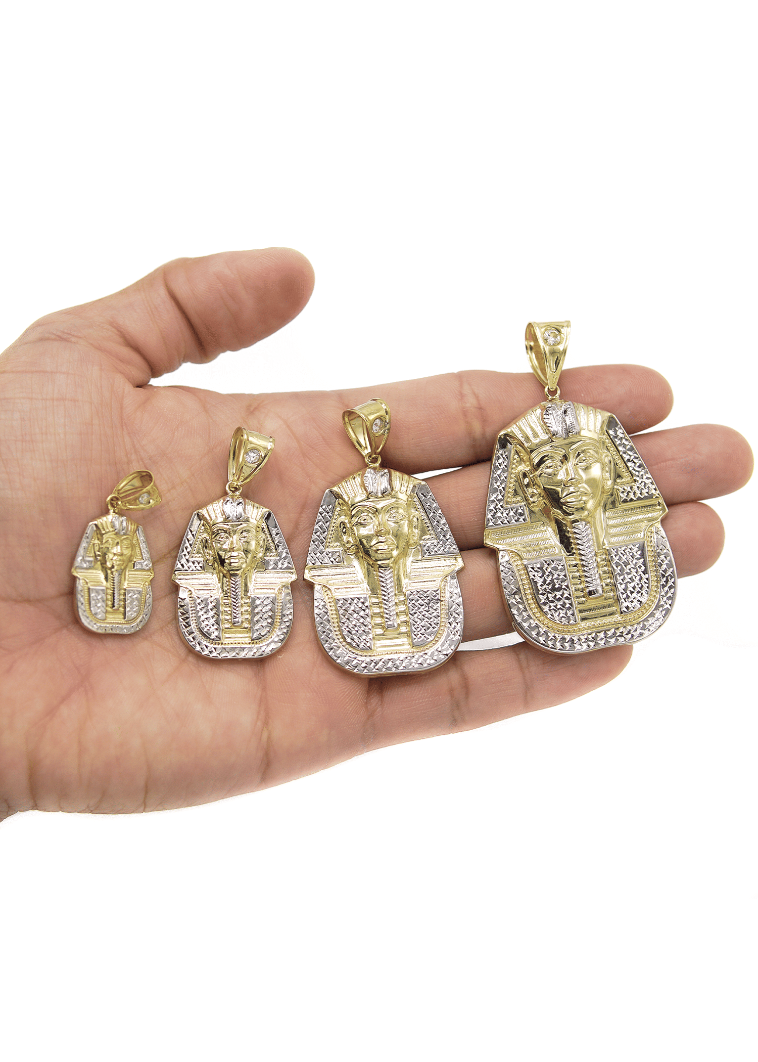 Manufacturer 1 10K Yellow Gold Pharaoh Pendant | Customizable Size