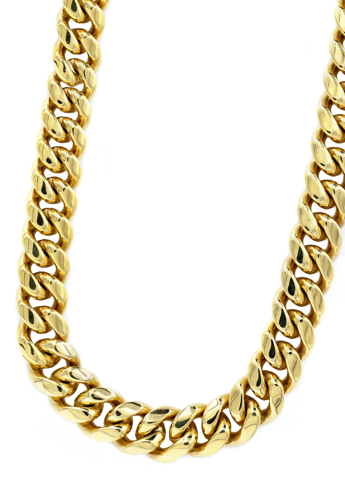Manufacturer 30 14K Gold Plated Cuban Link Chain For Men