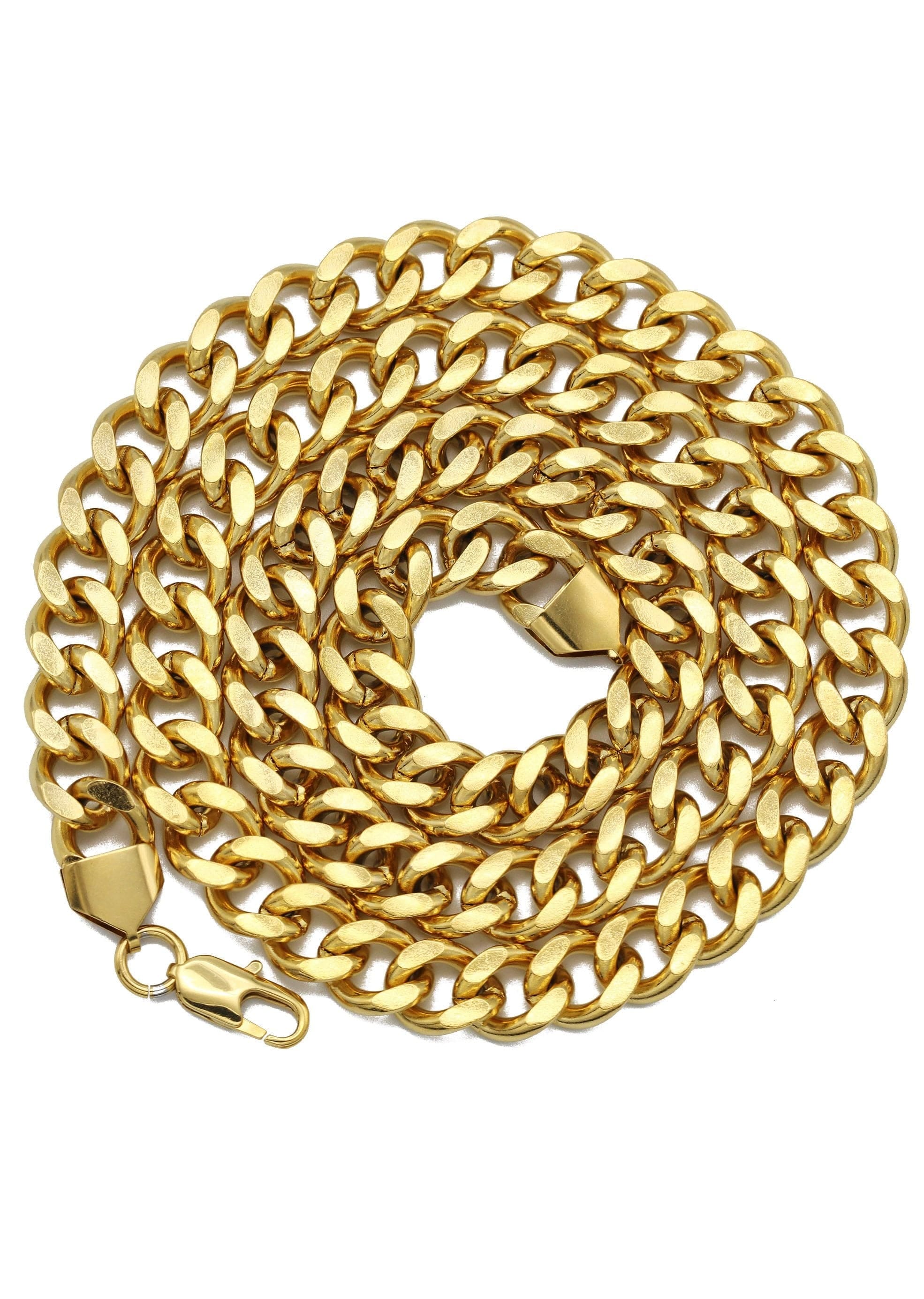Manufacturer 30 Gold Plated Mens Cuban Curb Chain