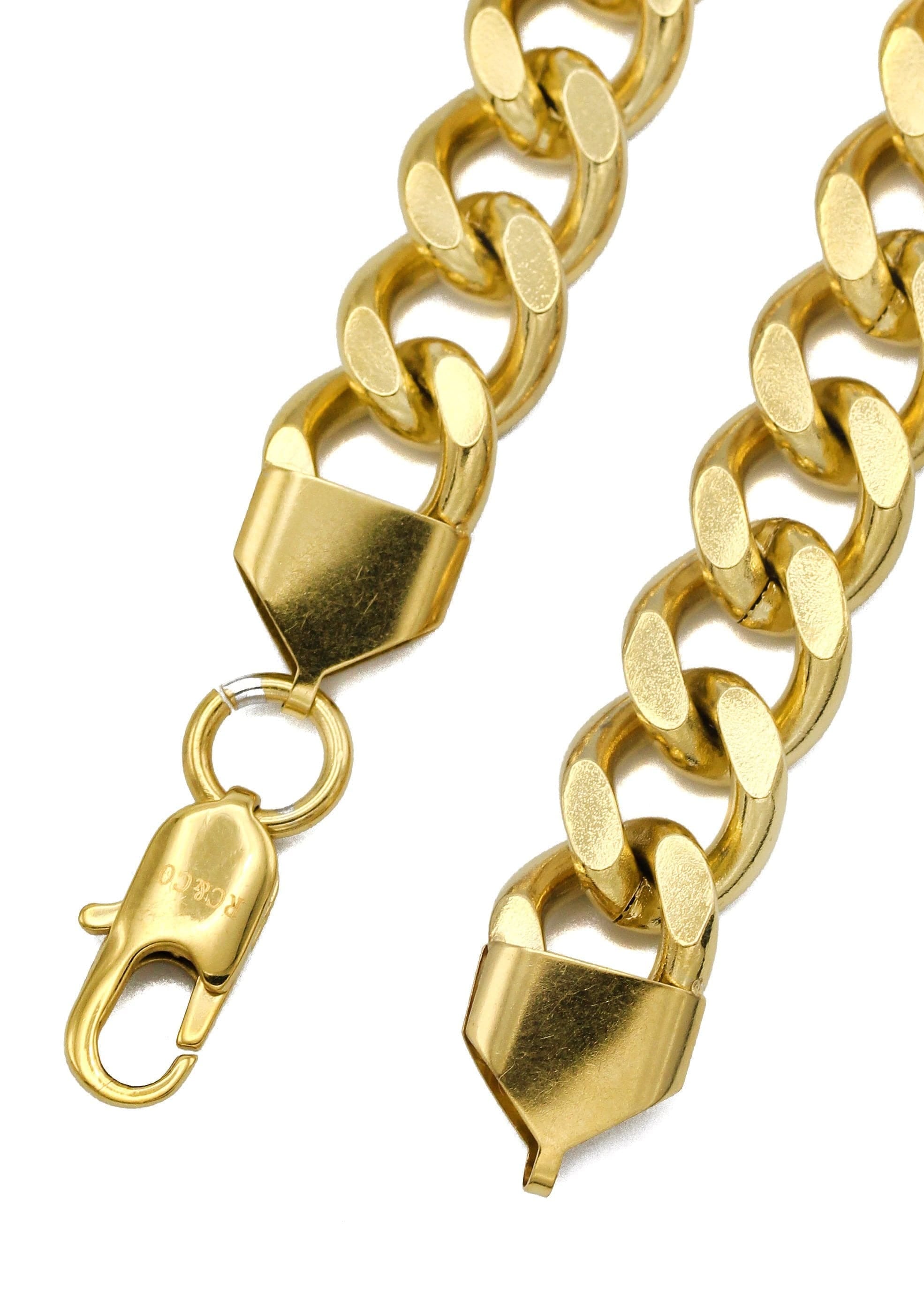 Manufacturer 30 Gold Plated Mens Cuban Curb Chain