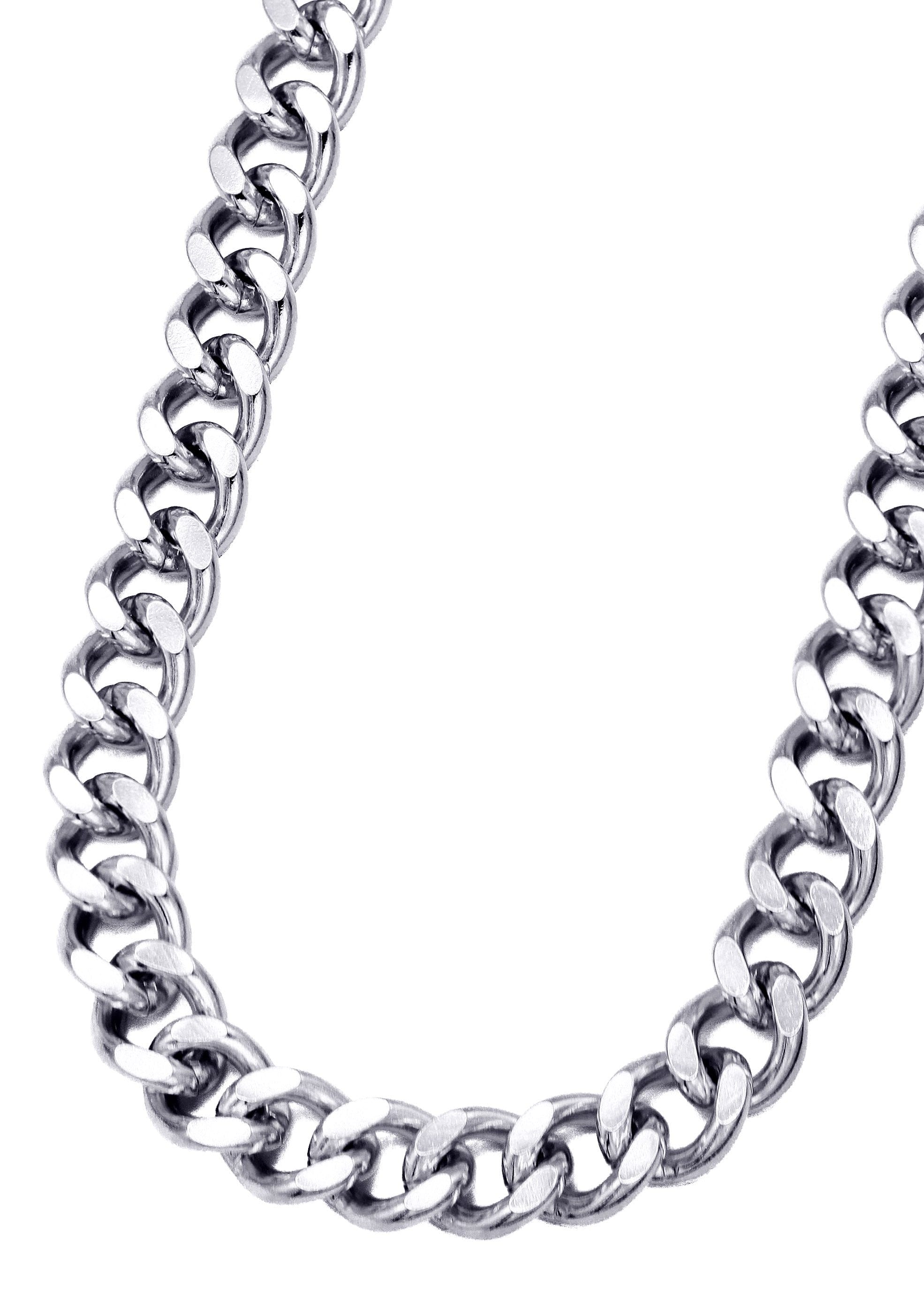 Manufacturer 30 White Gold Plated Mens Cuban Curb Chain